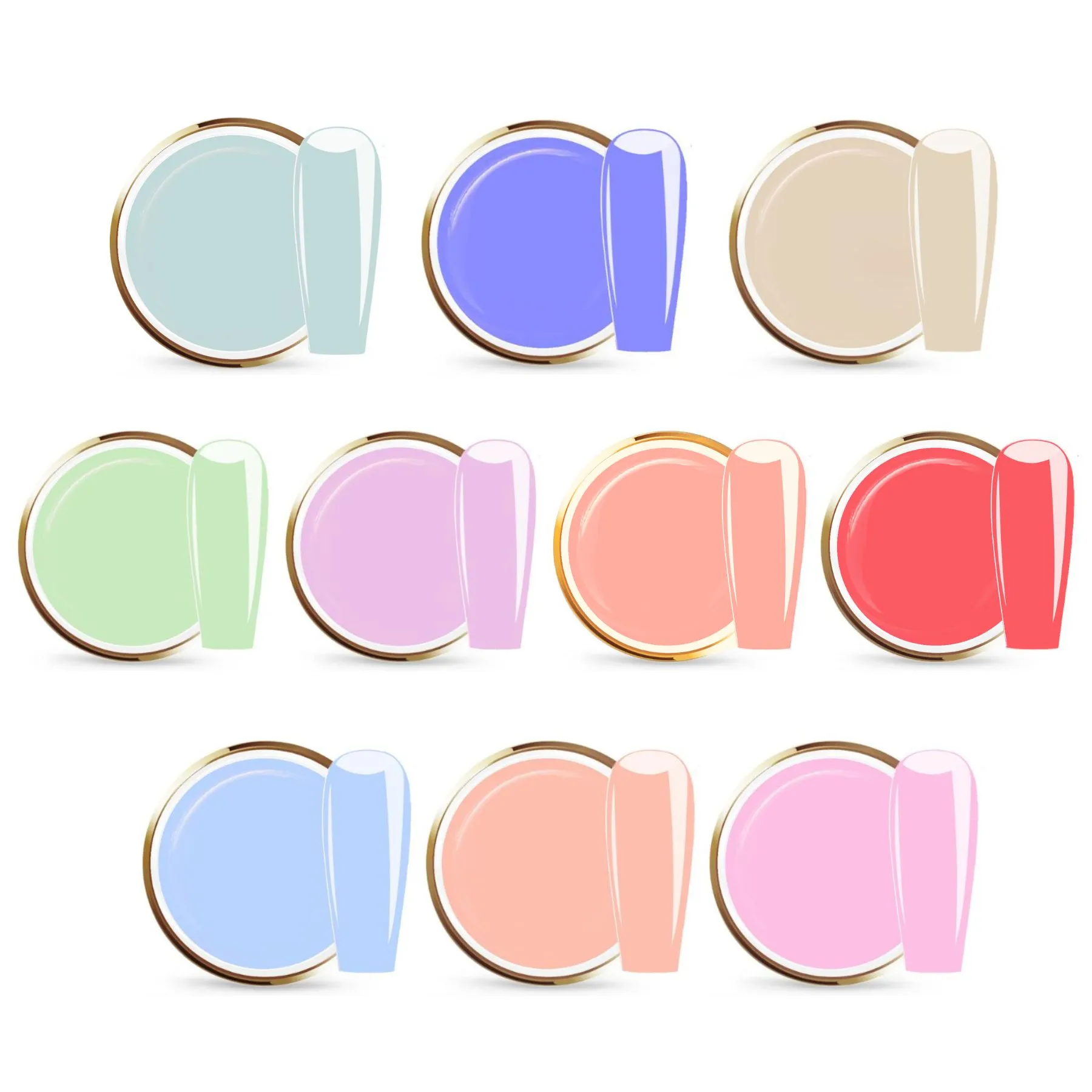 JUSTNAILS Farbgel SUMMER SET - 02