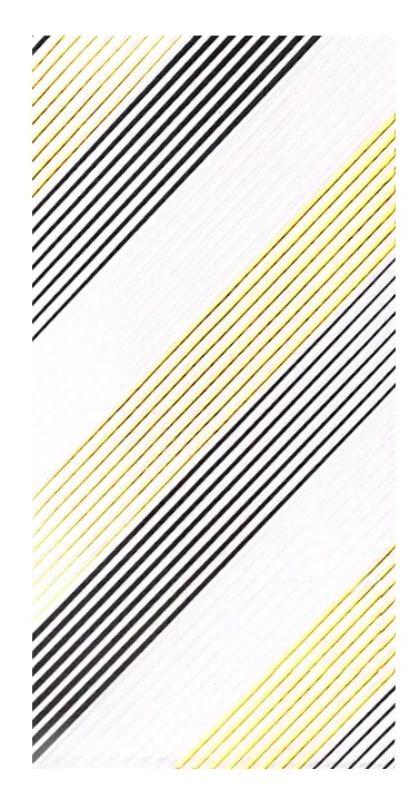 JUSTNAILS Sticker straight Lines Gold white black 3015
