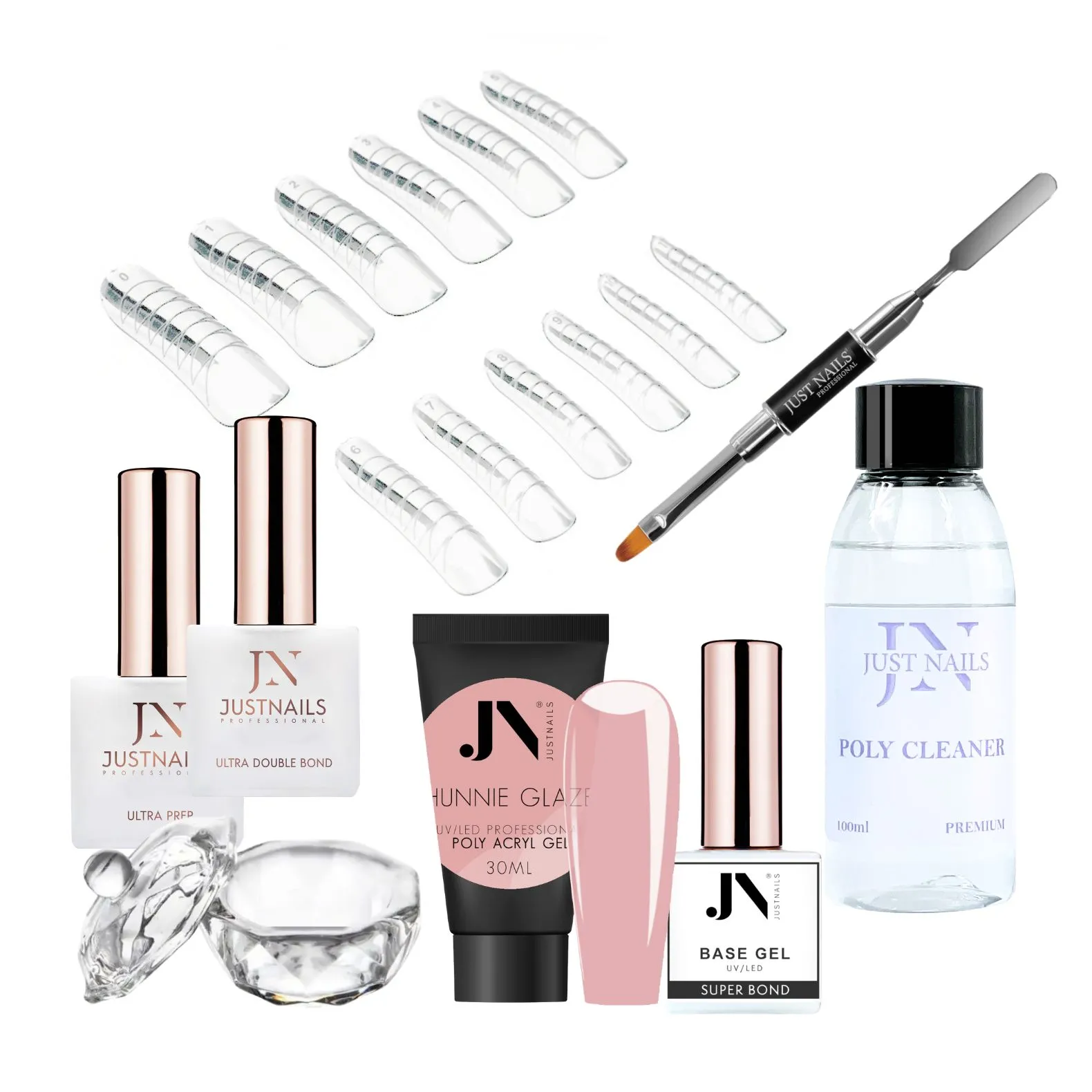 JUSTNAILS Premium Polygel Dual Tips Starter Set JUSTNAILS Premium Polygel Dual Tips Starter Set