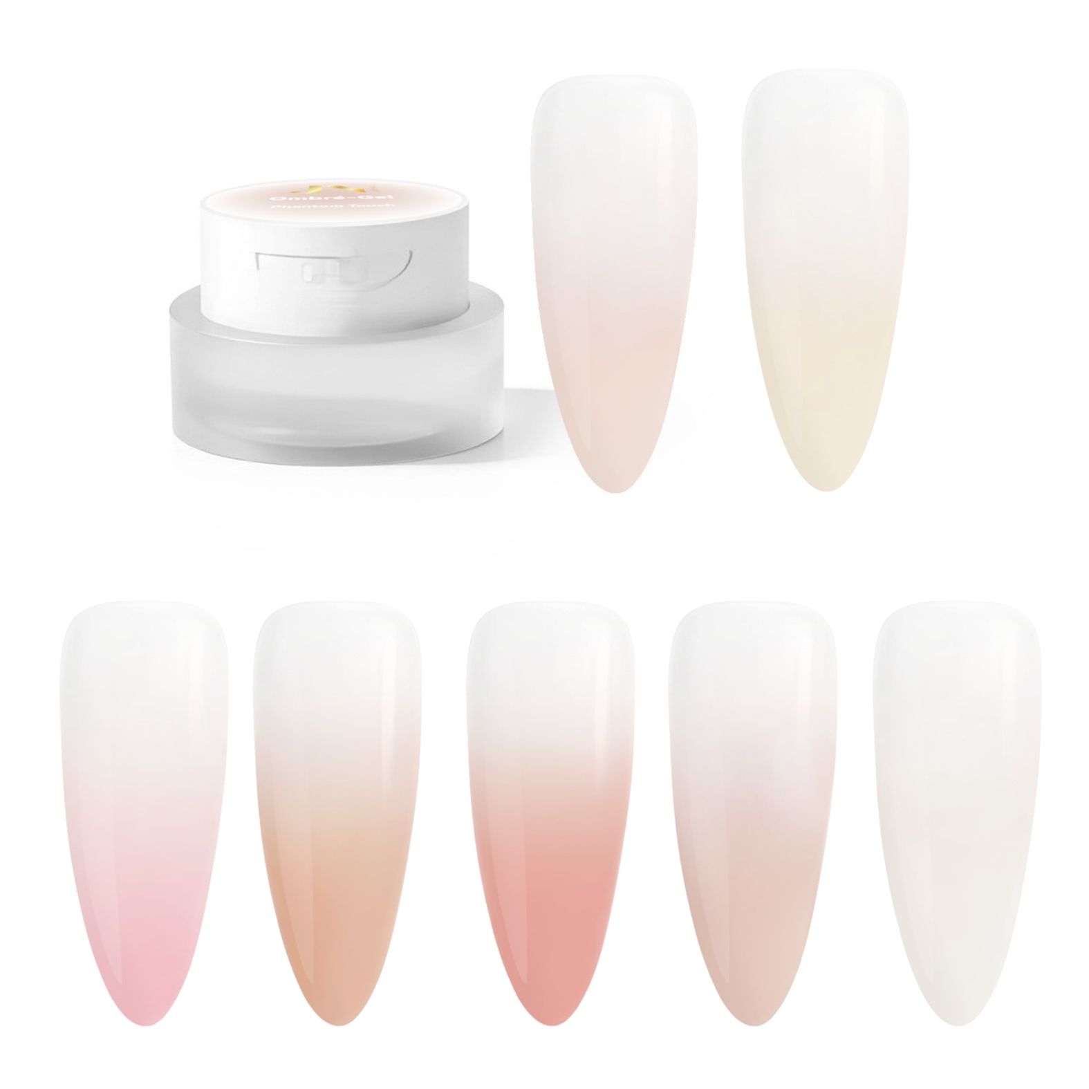  JUSTNAILS Nailartgel Ombre Gel - Nude Set 