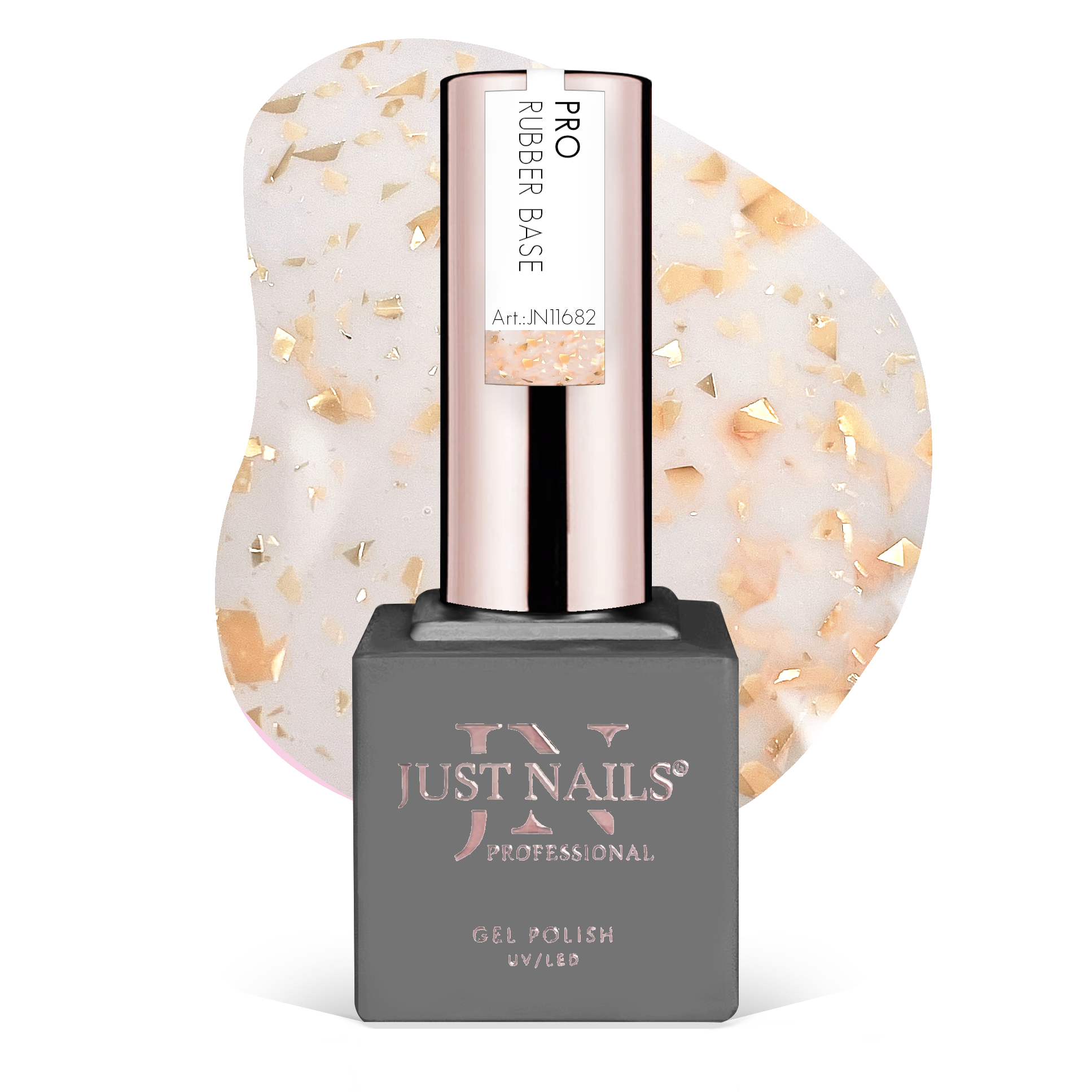 JUSTNAILS Pro Rubber BASE Fairy Crush - 09 - Hybrid Soak-off
