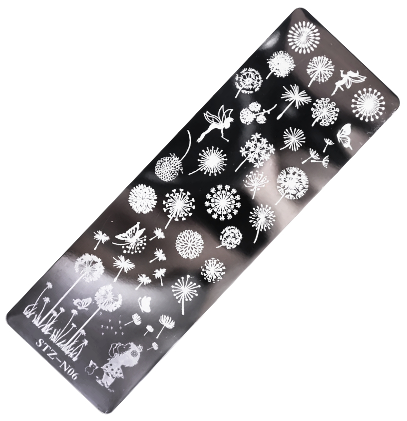 JUSTNAILS Stamping Platte - Pusteblume 06