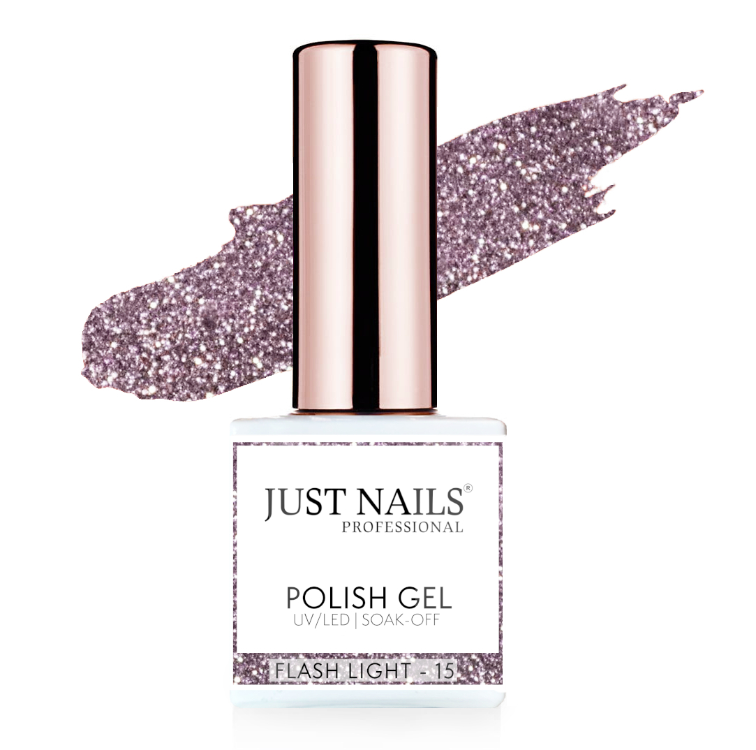 JUSTNAILS Gel Polish Color - Flash Light 15 - Soak-off
