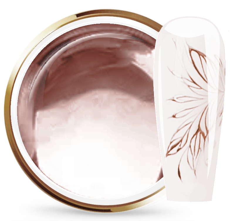 JUSTNAILS Painting MIRROR Gel - Rose Gold
