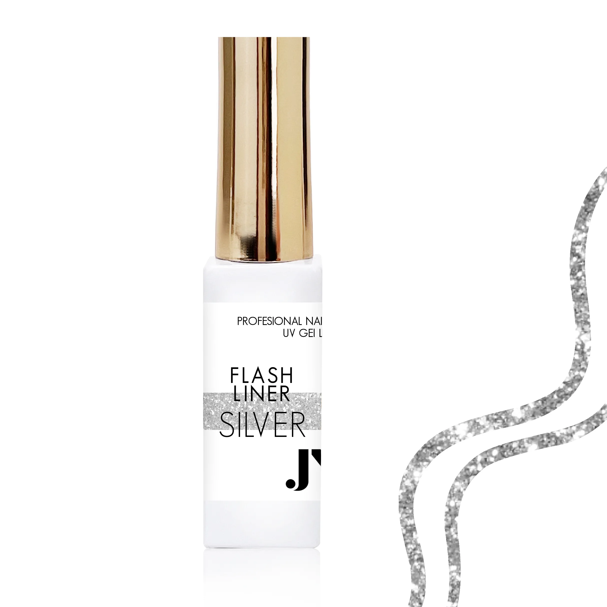 JUSTNAILS Nailart Liner Gel - Flash Silver