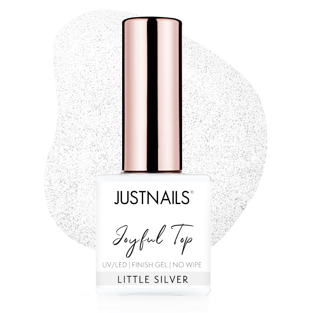JUSTNAILS Joyful Finish no Wipe - Little Silver