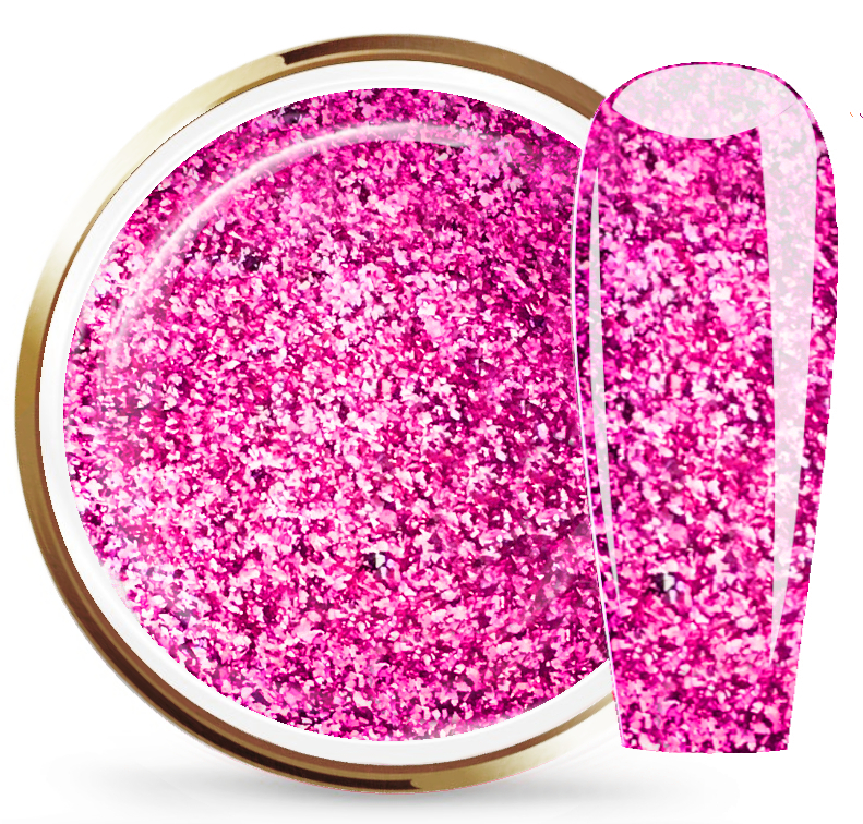 JUSTNAILS Glittergel Chrome Effect - Blooming Dahlia