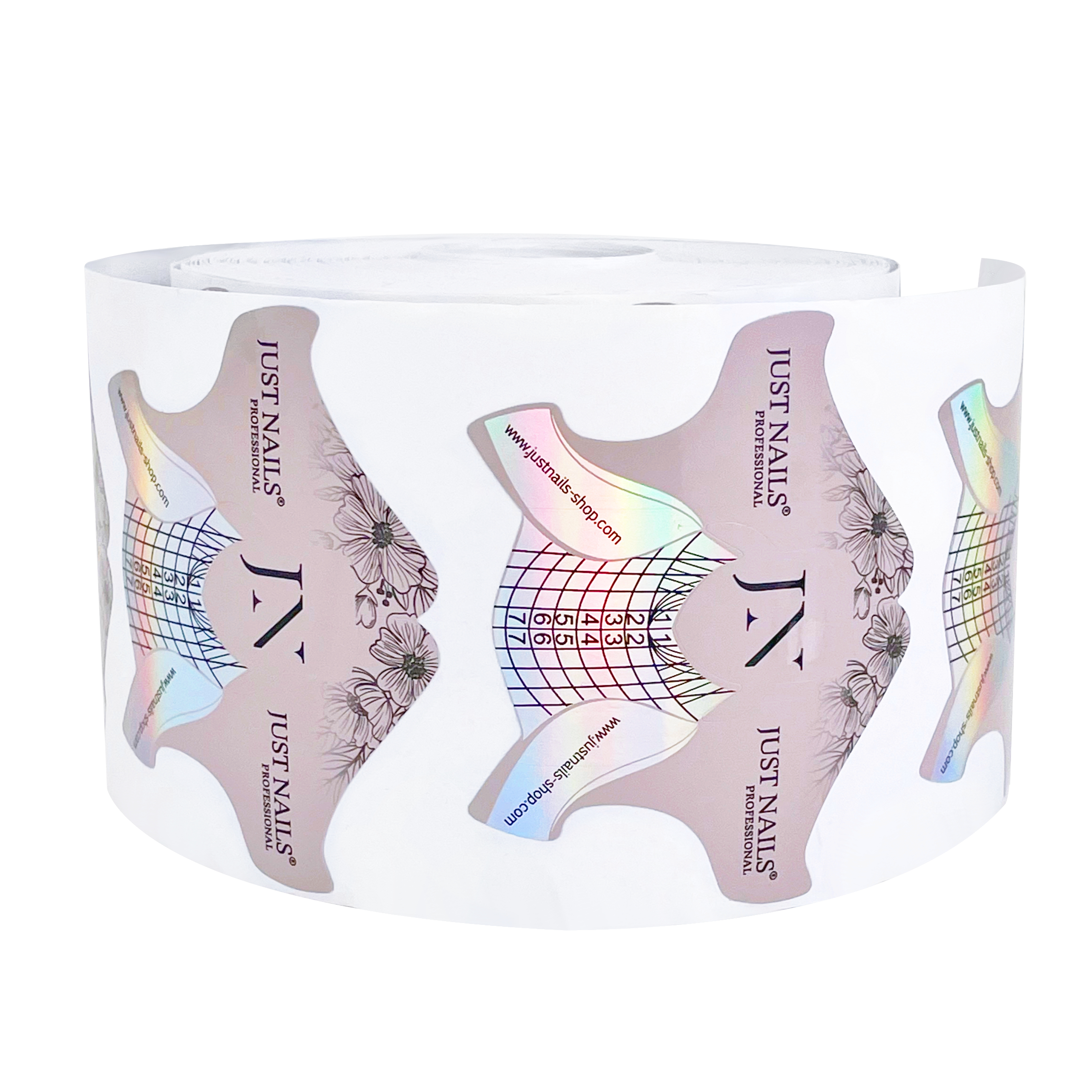 JUSTNAILS 500 Profi Modellier Schablonen short strong Paper