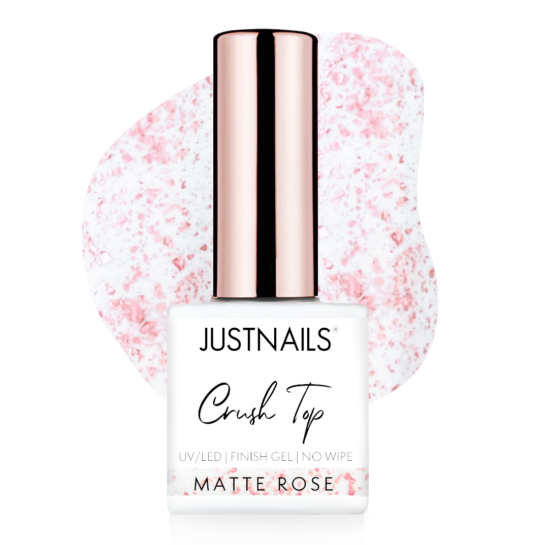 JUSTNAILS Crush Finish no Wipe - Matte Rose