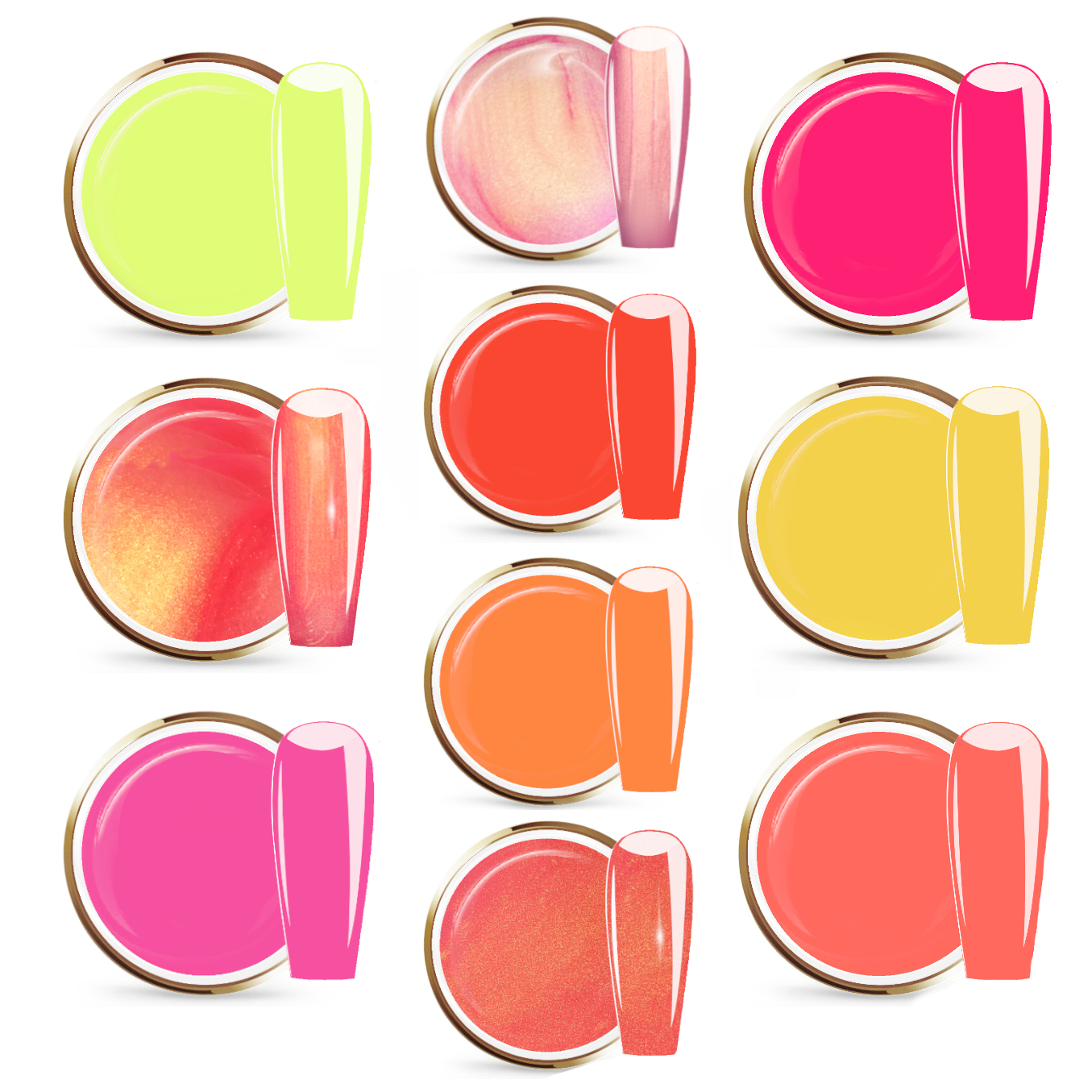 JUSTNAILS Farbgel SUMMER SET - 01