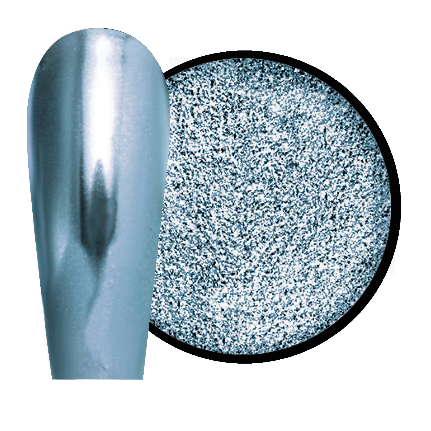 JUSTNAILS Mirror-Glow Nagel Pigment - Second Date ABVERKAUF