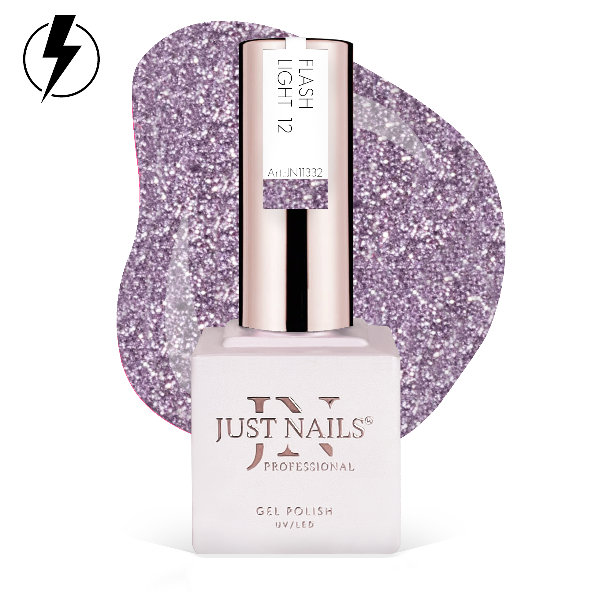 JUSTNAILS Gel Polish Color - Flash Light 12 - Soak-off
