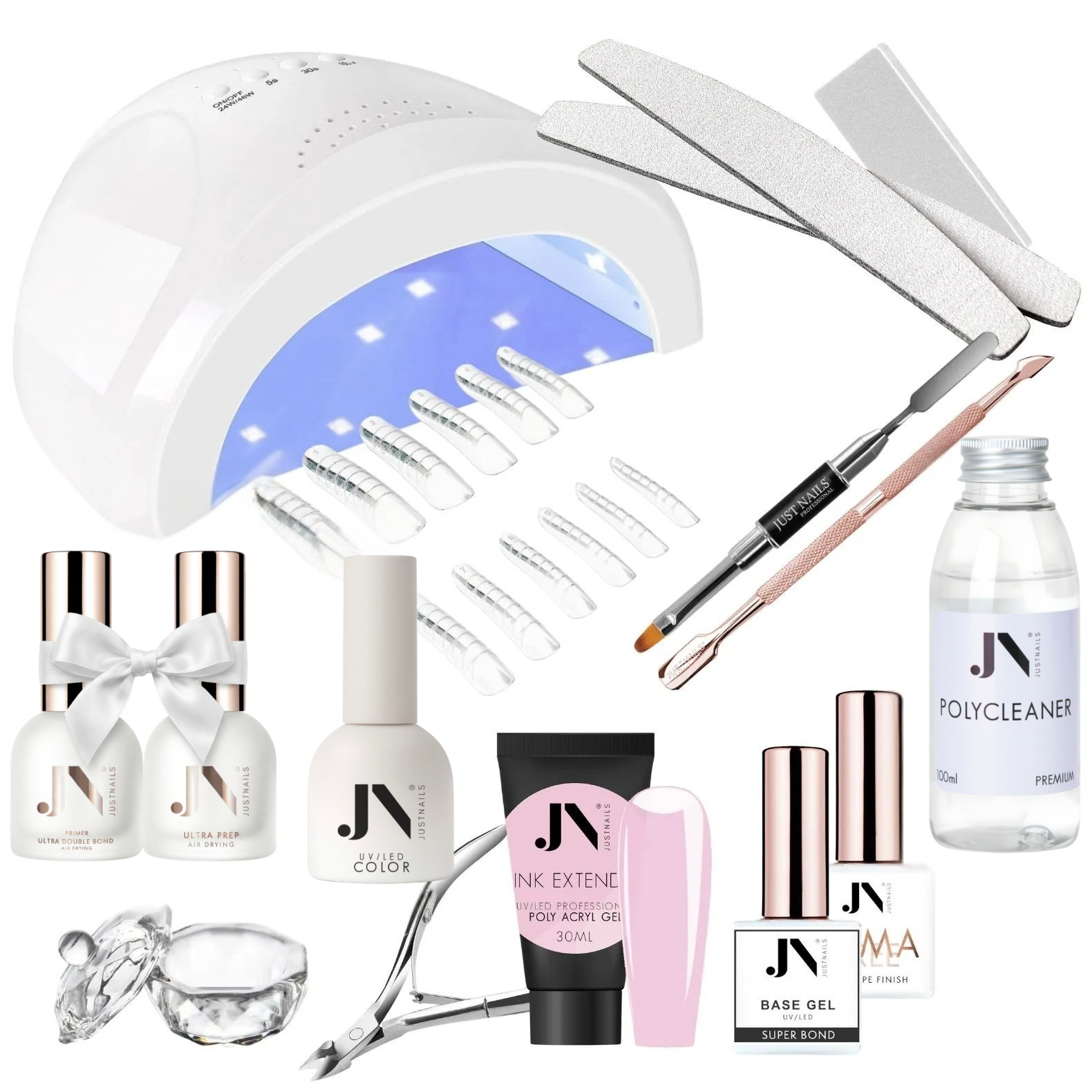 JUSTNAILS Premium Polygel Dual Tips Starter Set