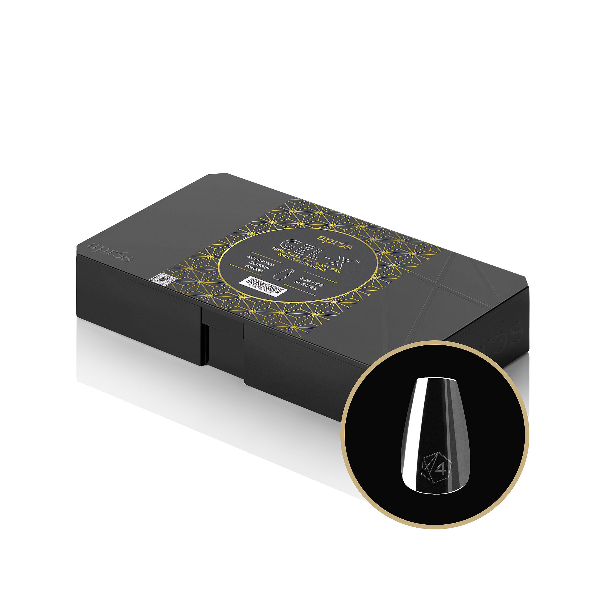 Gel-X® Tips Box 600pcs - Coffin Short