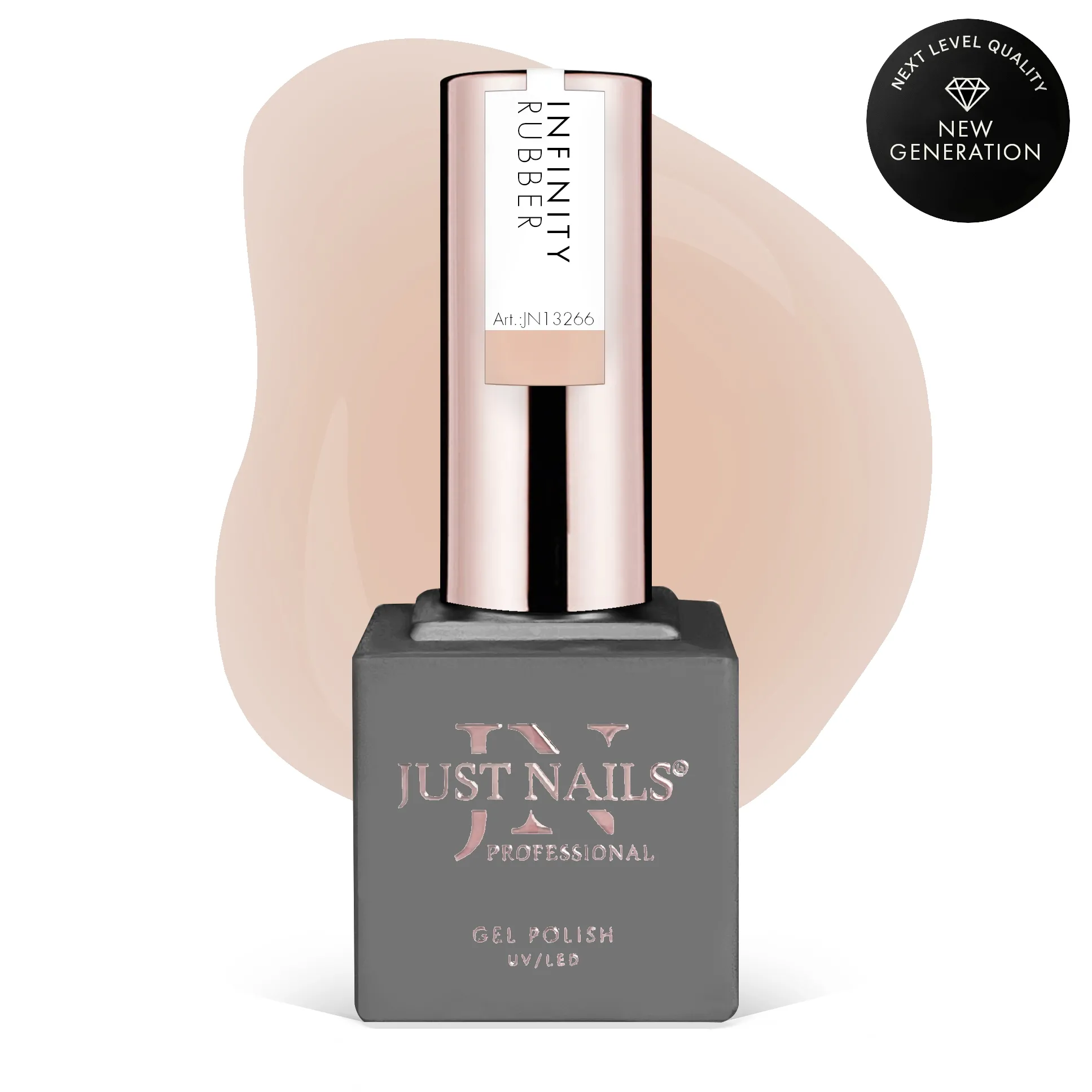 JUSTNAILS Rubber Gel INFINITY™ BASE - SOFT BUT SAVAGE