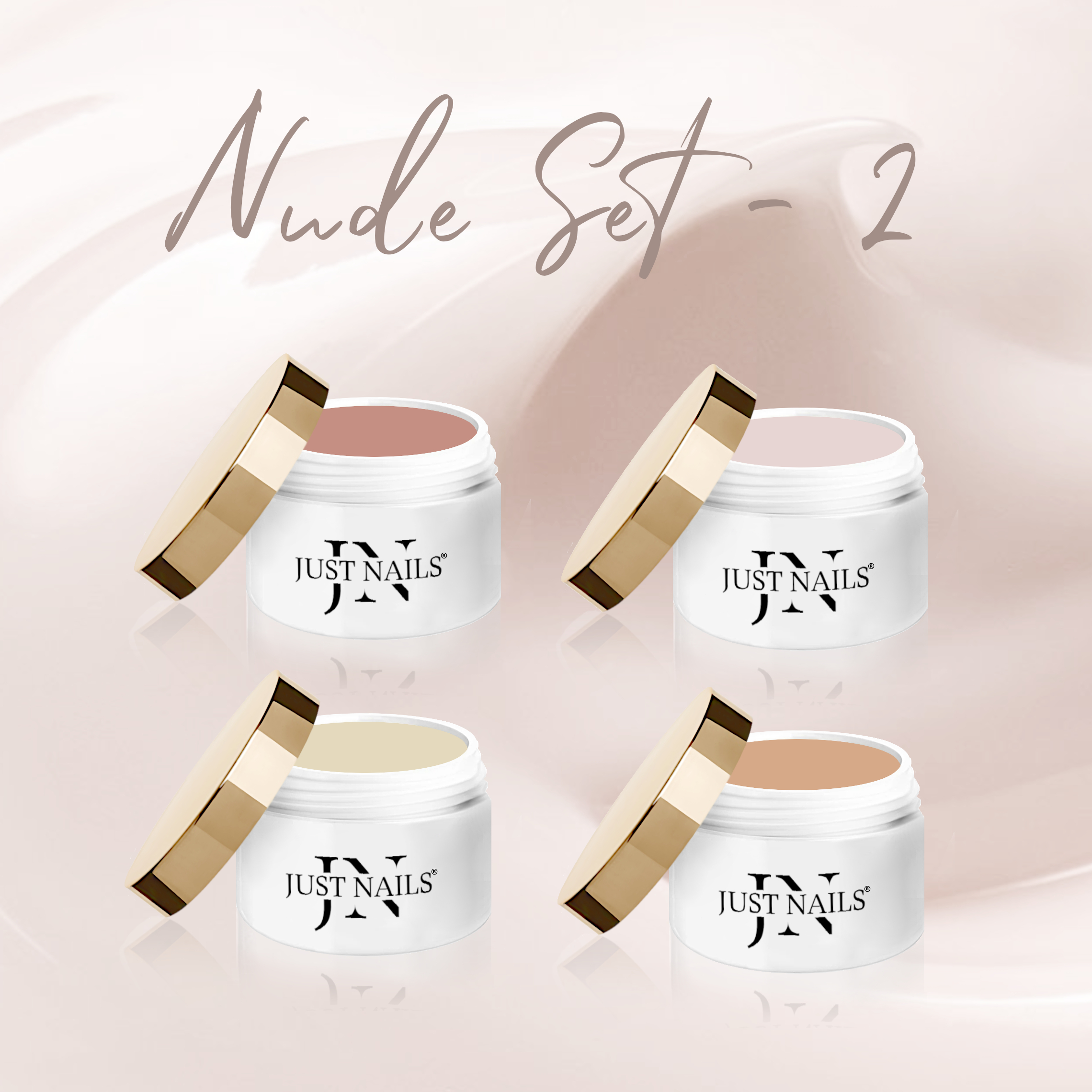 JUSTNAILS Farbgel NUDE SET - 02