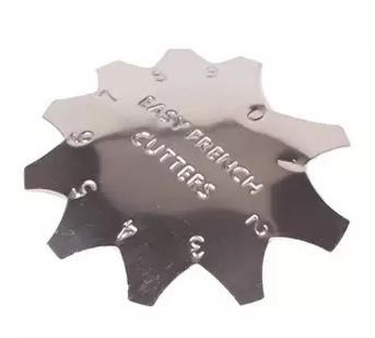 JUSTNAILS Acryl Edge Cutter silver D