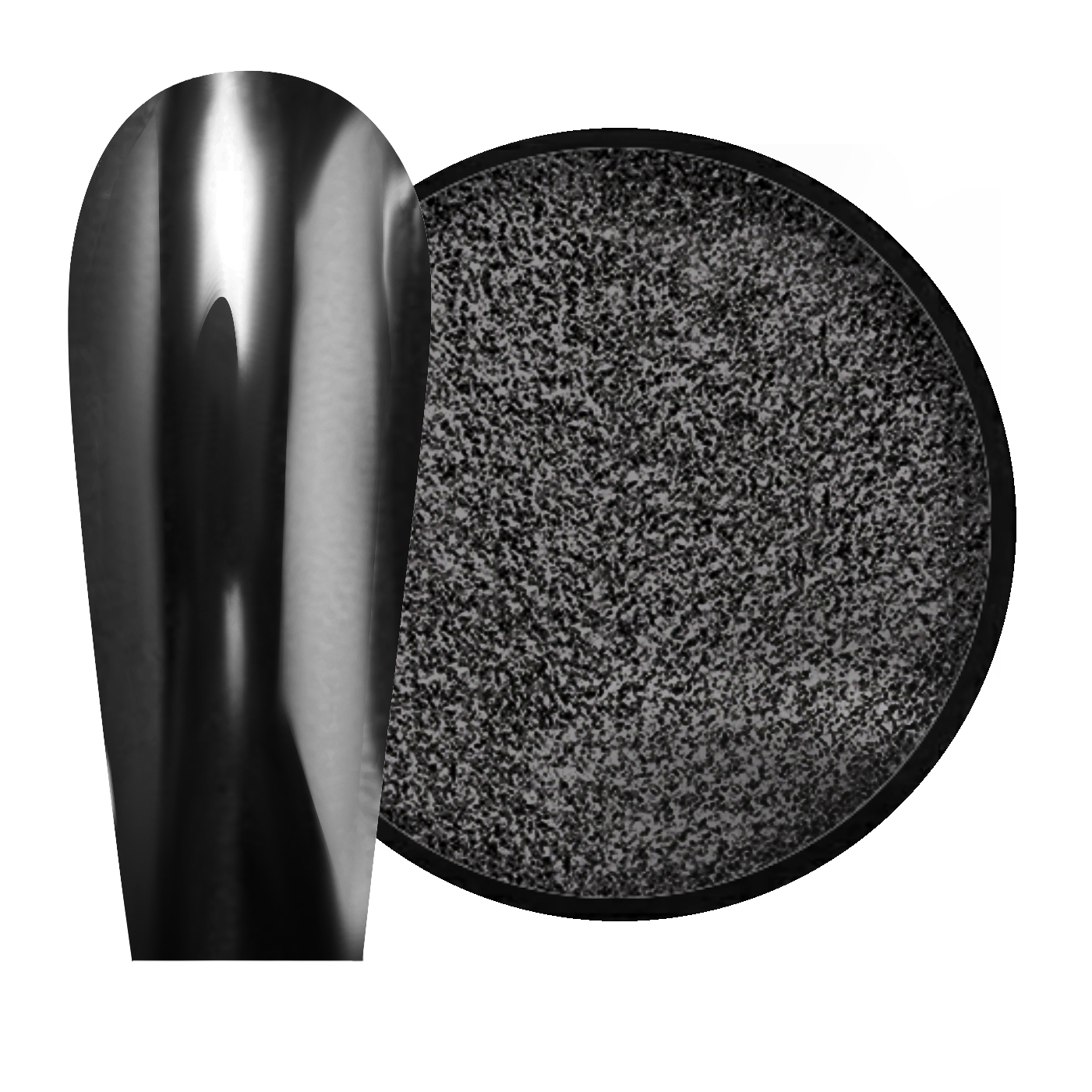 JUSTNAILS Black Chrome