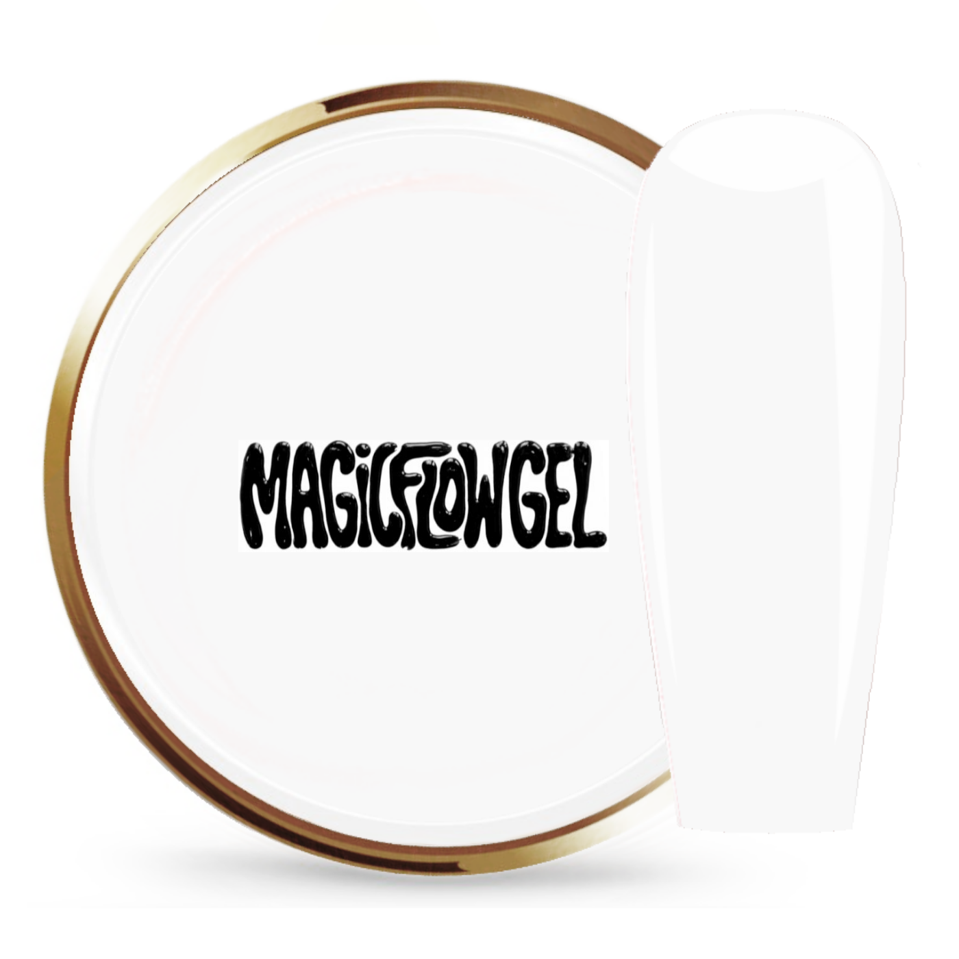  JUSTNAILS Nailartgel MAGIC FLOW Color - WHITE