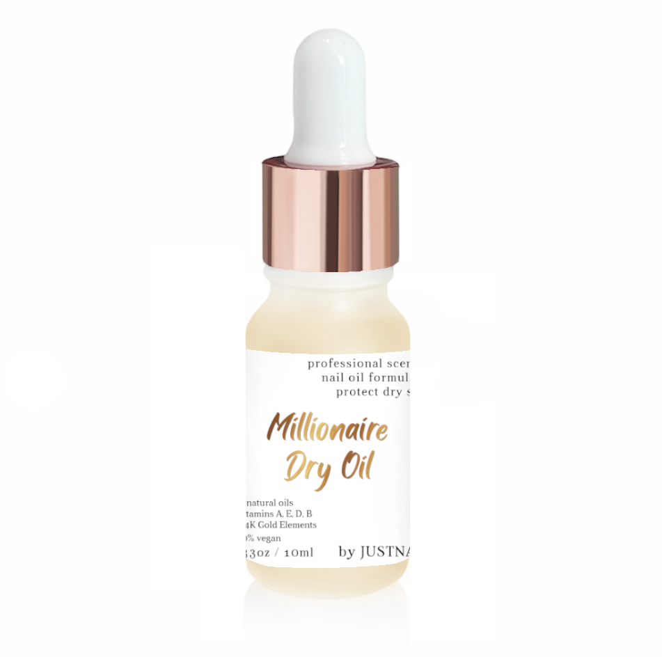 JUSTNAILS Premium Protect Nagelöl - Millionairy Dry Oil
