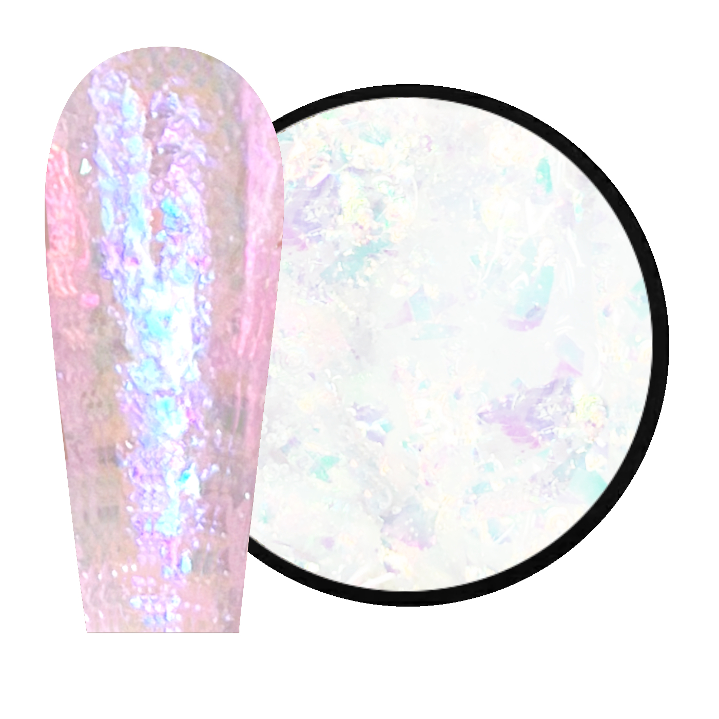 JUSTNAILS Mermaid Crushed Flakes No.2