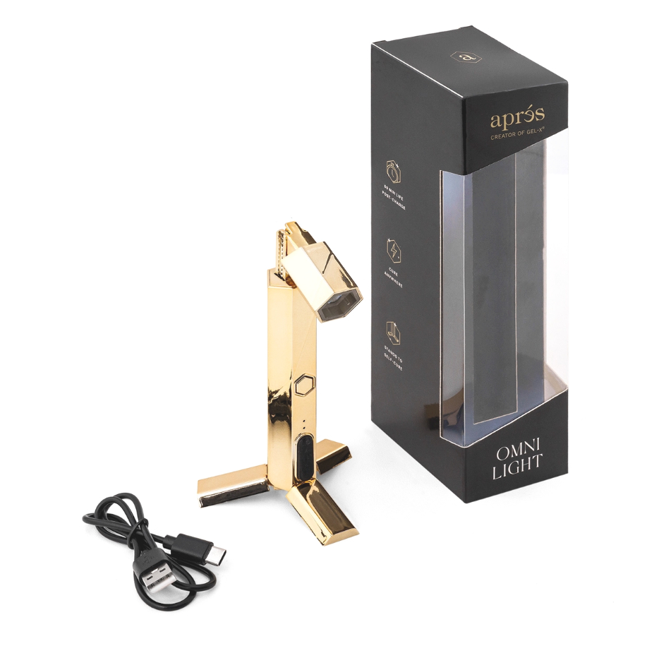 APRÉS Gel-X® Omni Light Gold LED Lamp 