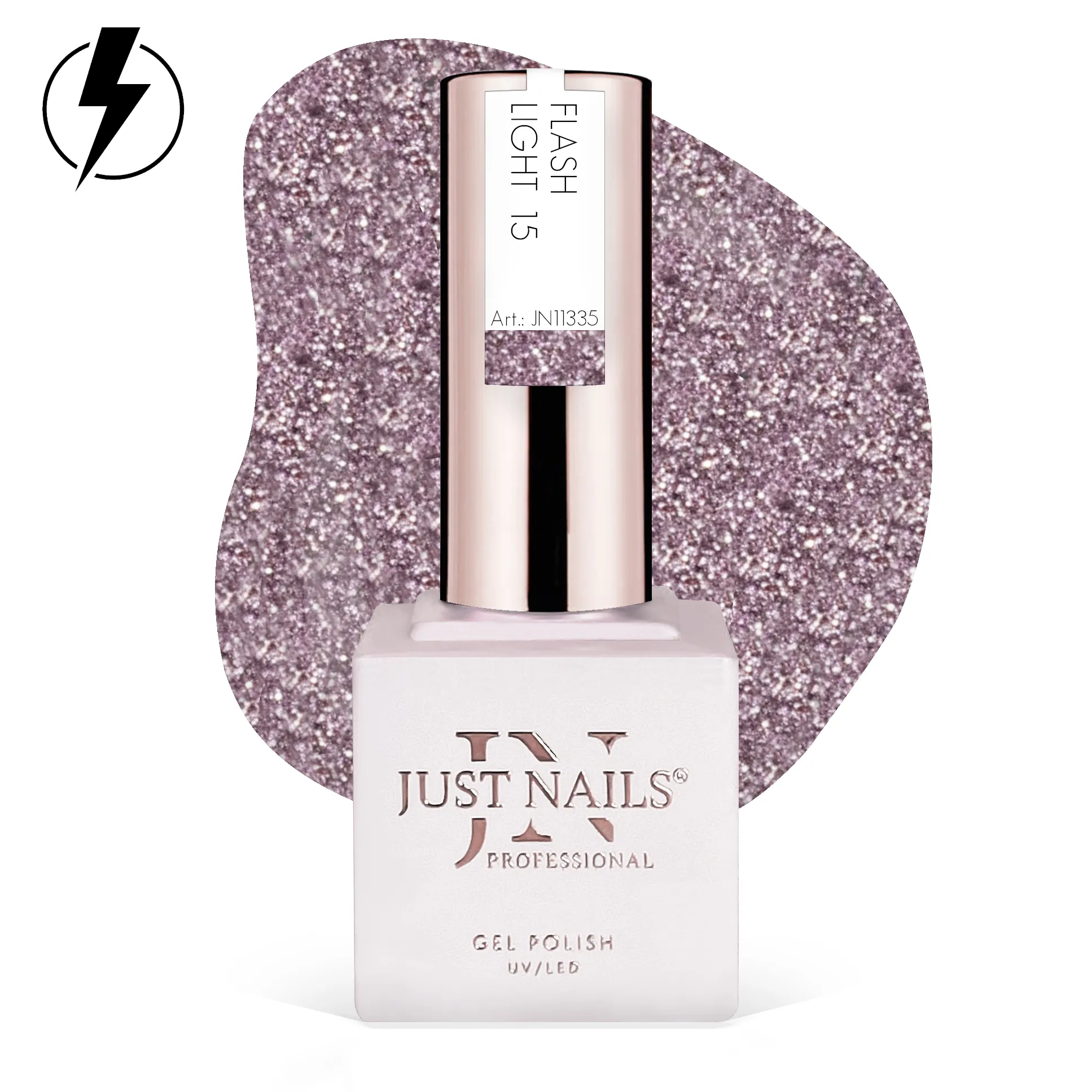 JUSTNAILS Gel Polish Color - Flash Light 15 - Soak-off