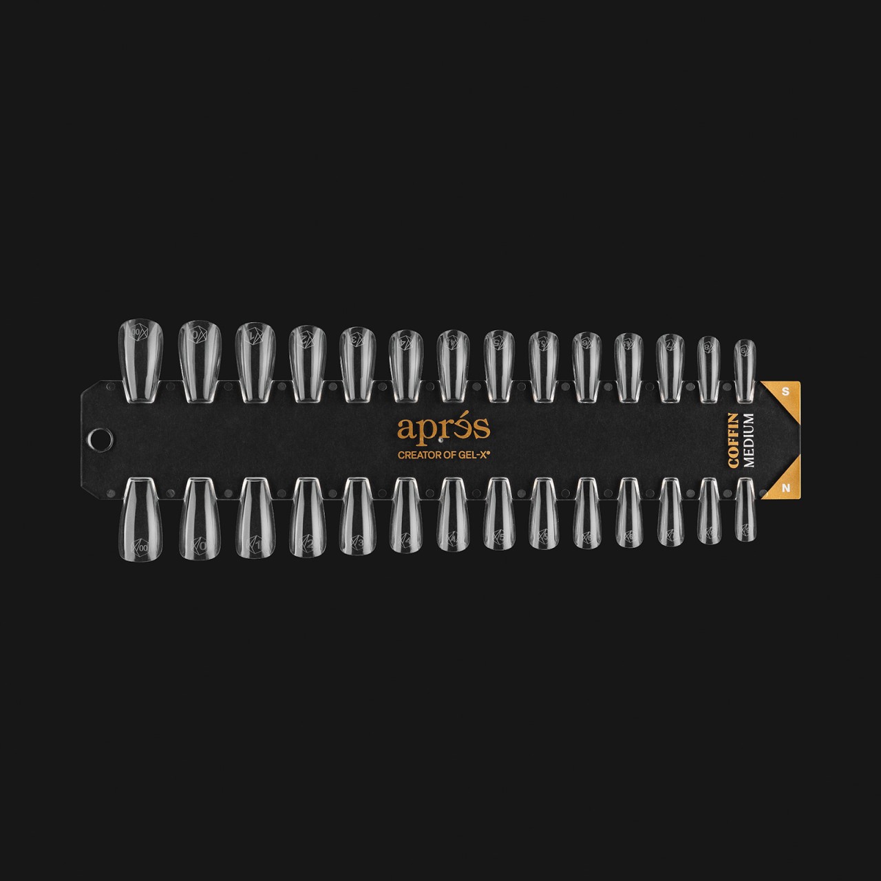  Gel-X Tip Swatch: Natural/Sculpted Coffin Medium