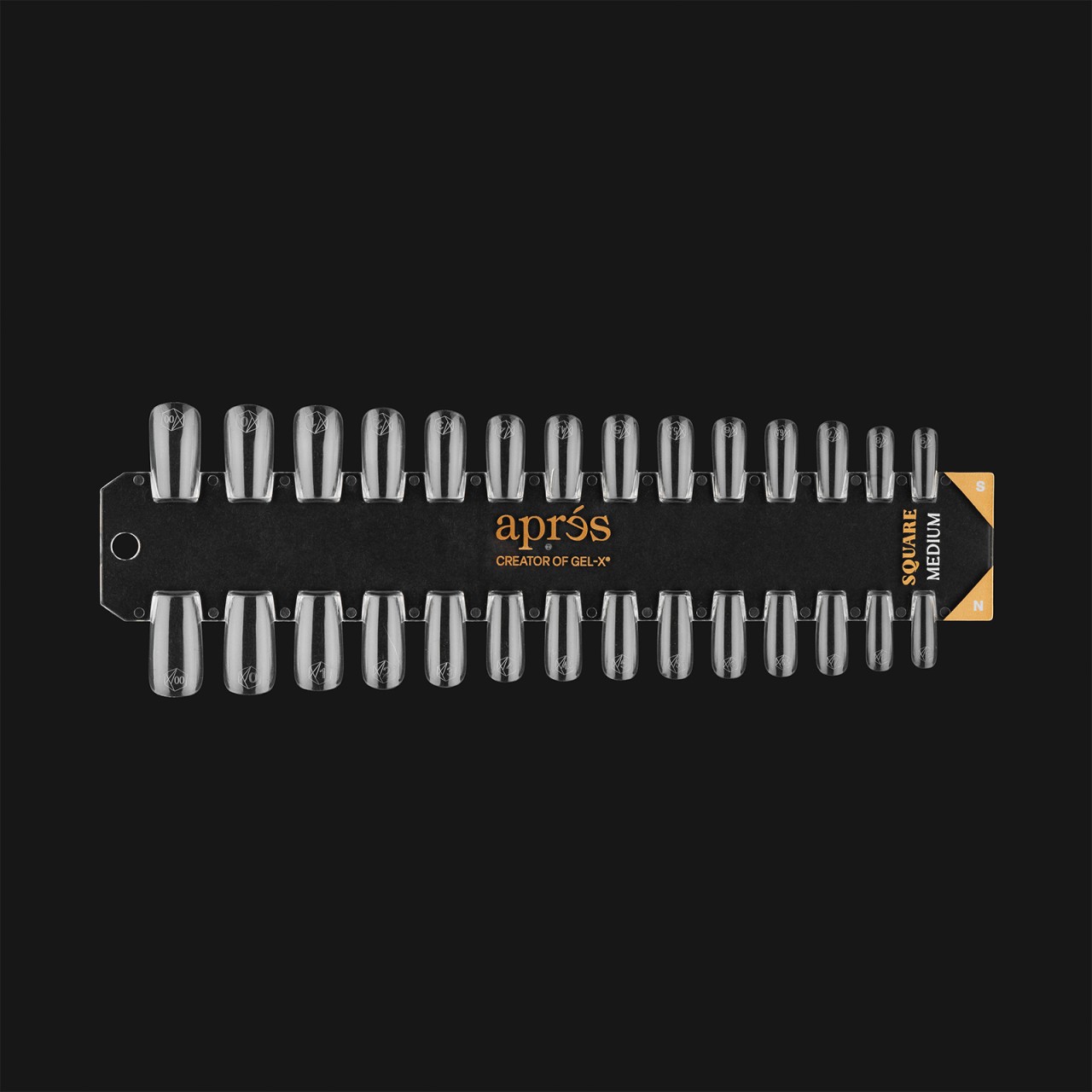  Gel-X Tip Swatch: Natural/Sculpted Square Medium