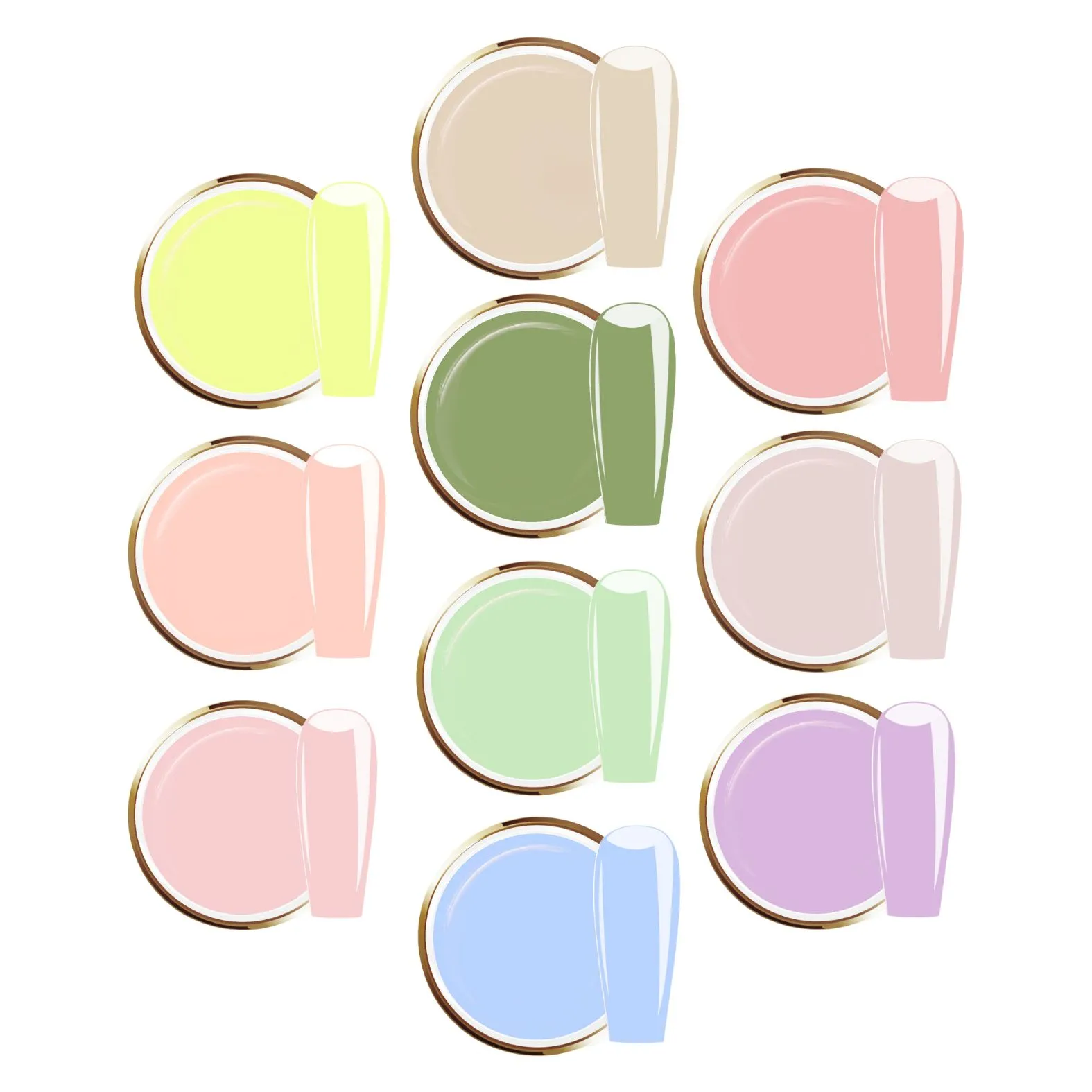 JUSTNAILS Farbgel SPRING SET
