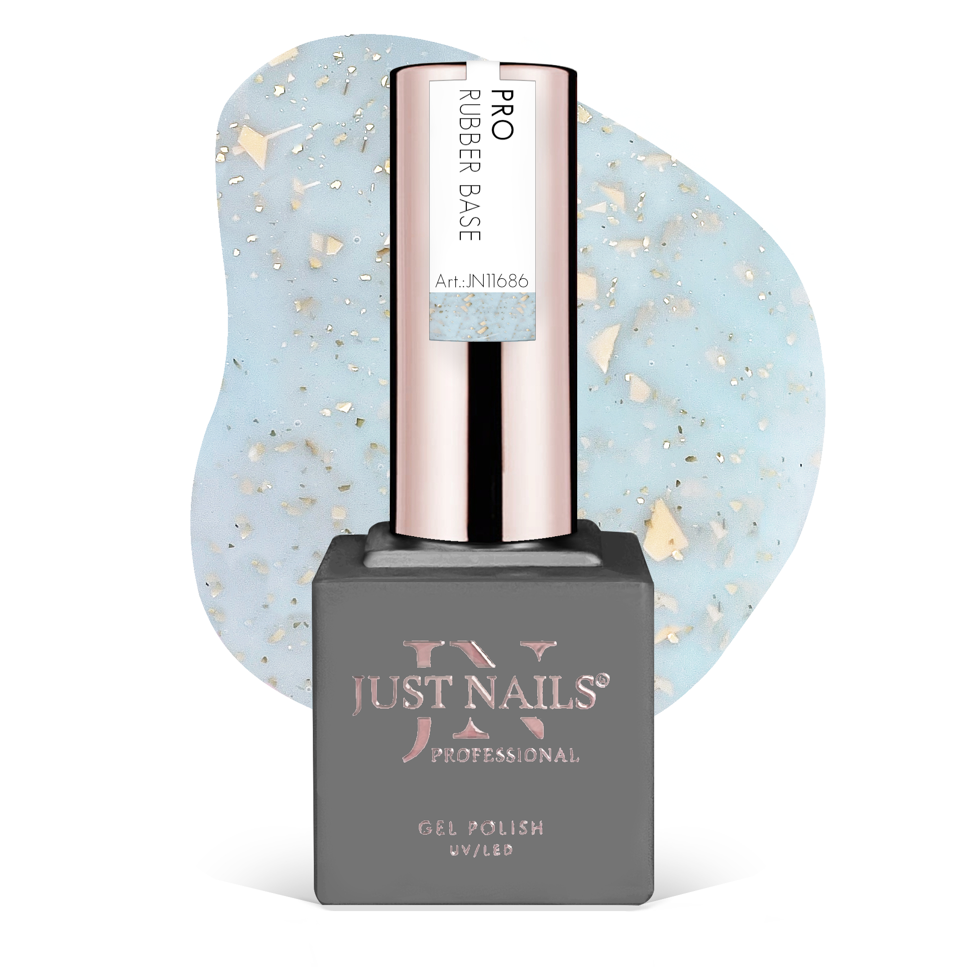 JUSTNAILS Pro Rubber BASE Fairy Crush - 13 - Hybrid Soak-off