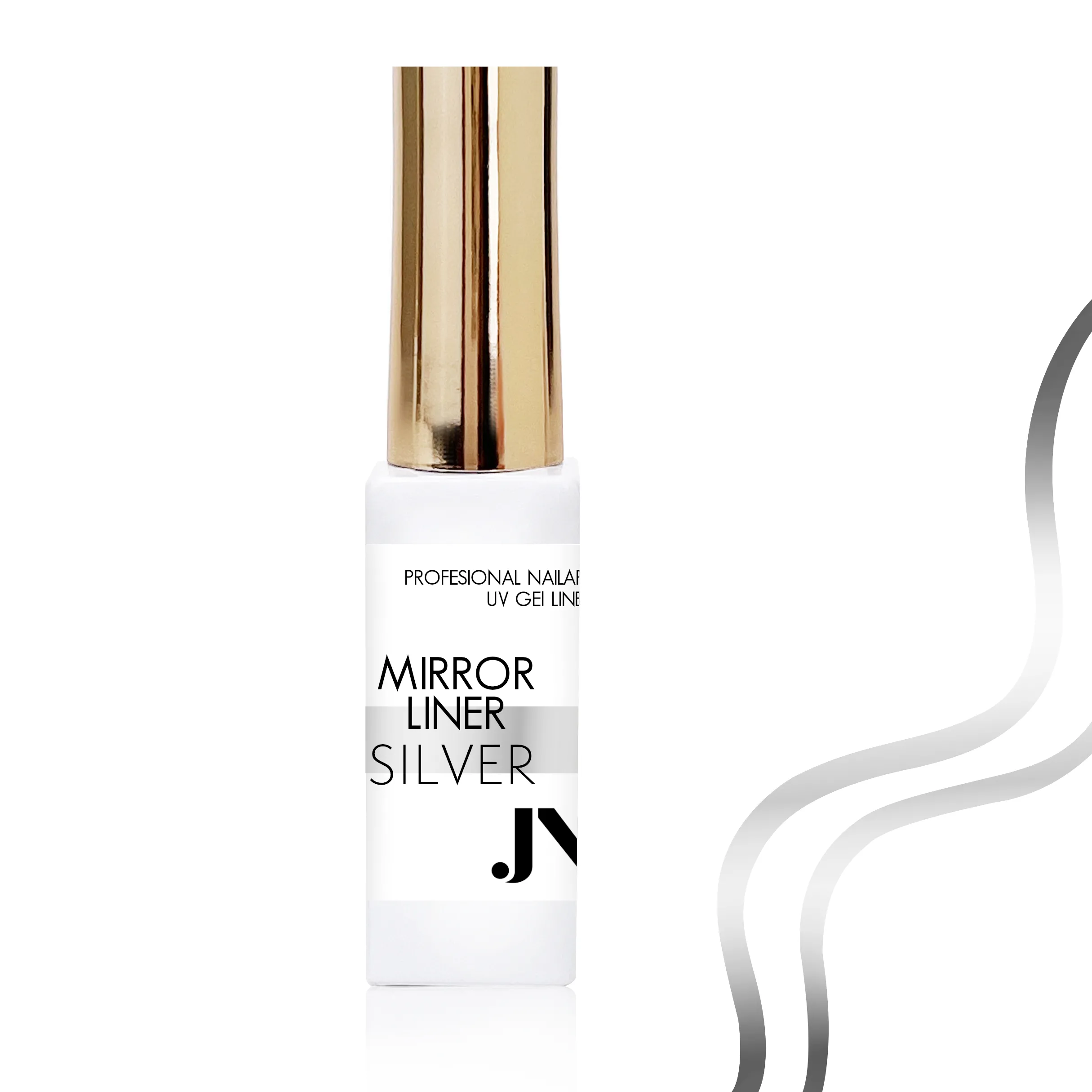 JUSTNAILS Nailart Liner Gel - MIRROR Silver