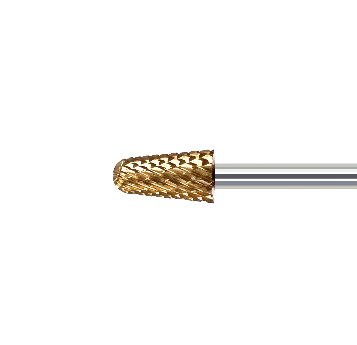 JUSTNAILS Ultra TITAN Safety Birne Fräser Bit Long Life Gold 06