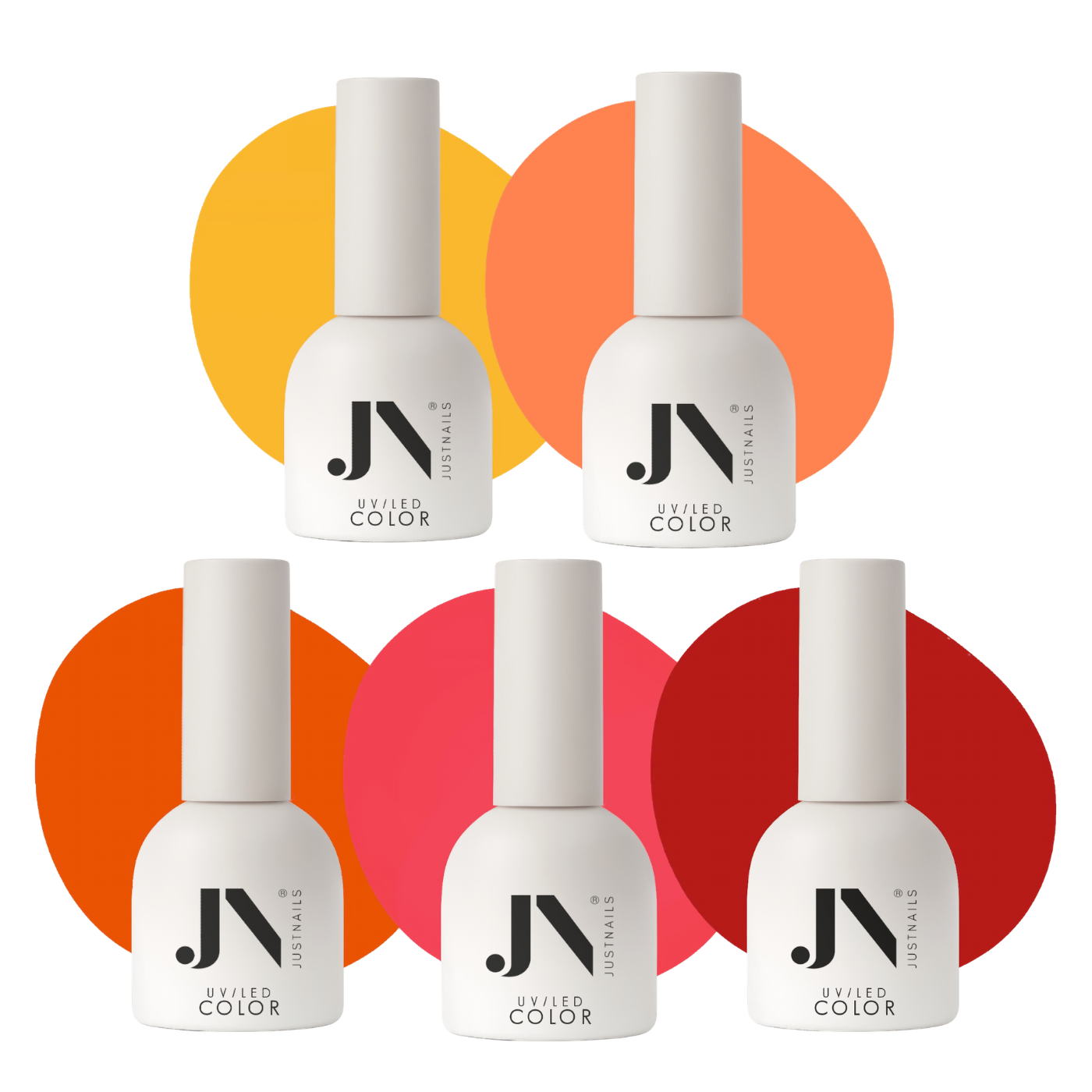  JUSTNAILS Professional Gel Polish Color Solar Crush Set