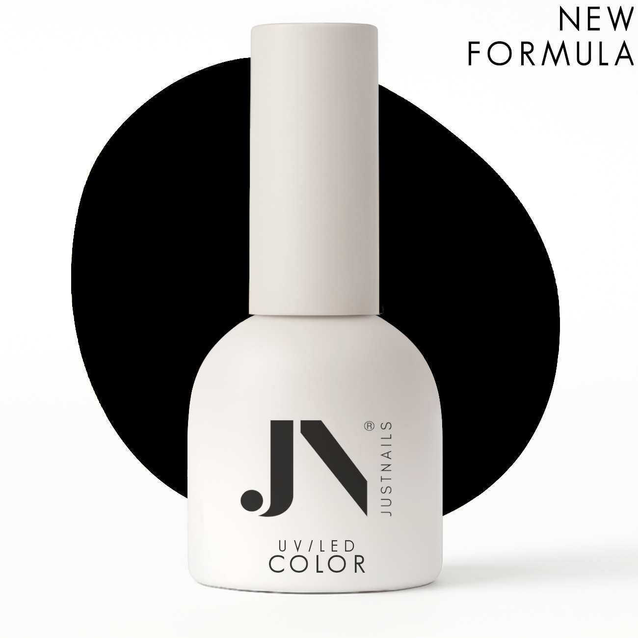 JUSTNAILS Polish Color Gel - Intense Black - Soak-off 