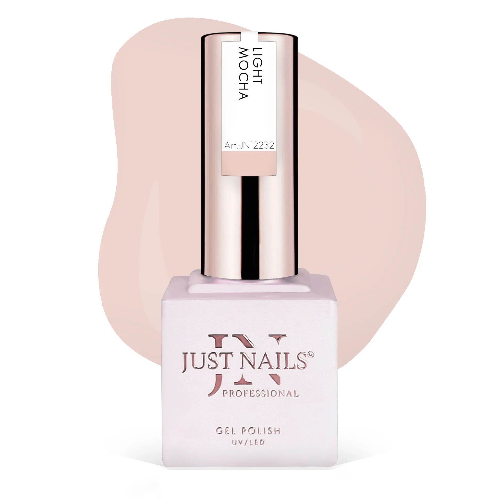 JUSTNAILS Gel Polish Color - LIGHT MOCHA - Shellac Soak-off