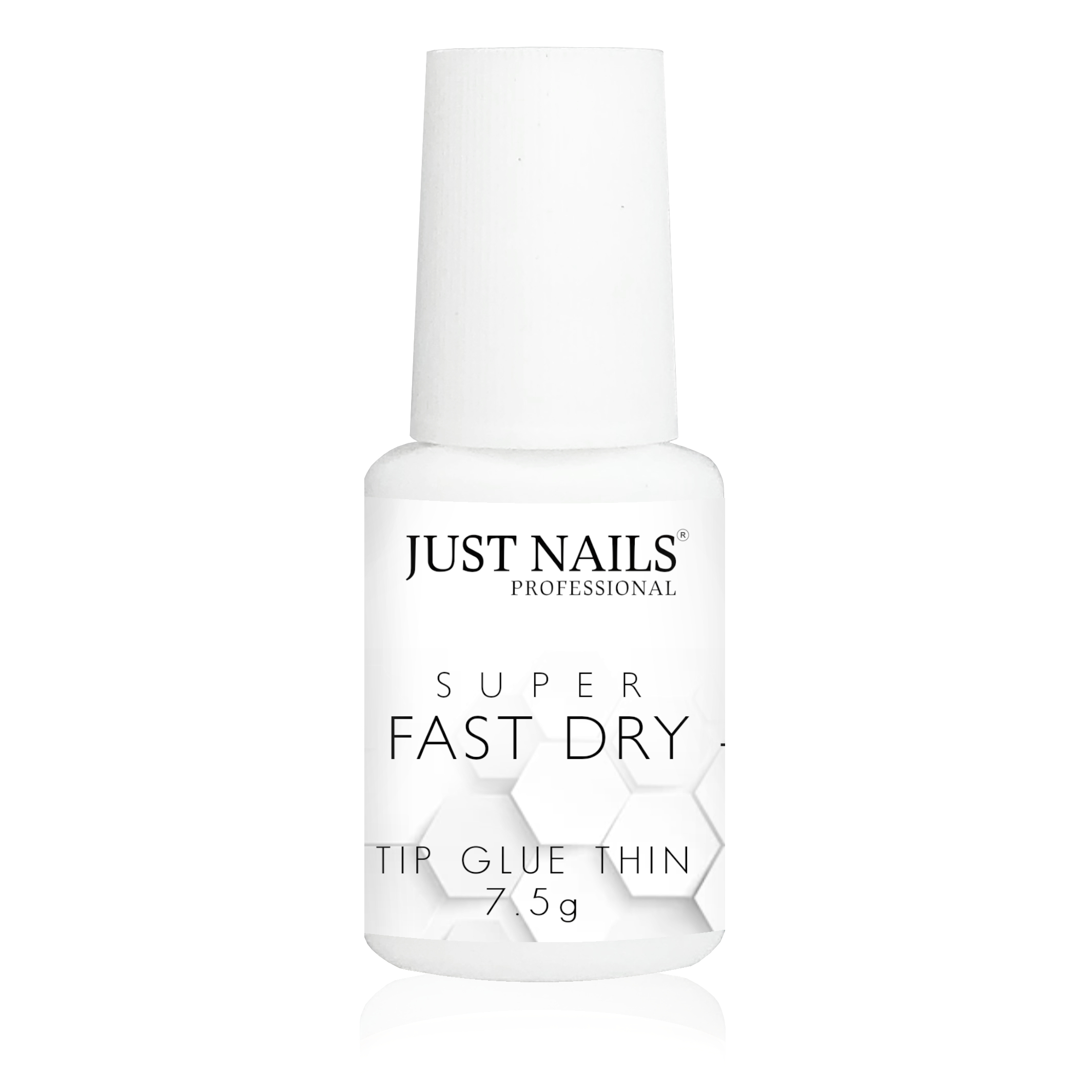 JUSTNAILS Tip Kleber SUPER FAST DRY Nagelkleber in Pinselflasche 7,5g