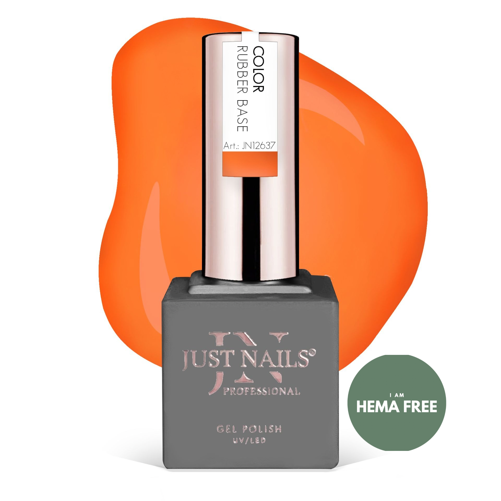  JUSTNAILS Pro Rubber Builder - PAPAYA GLOW - Hybrid Soak-off *Abverkauf 