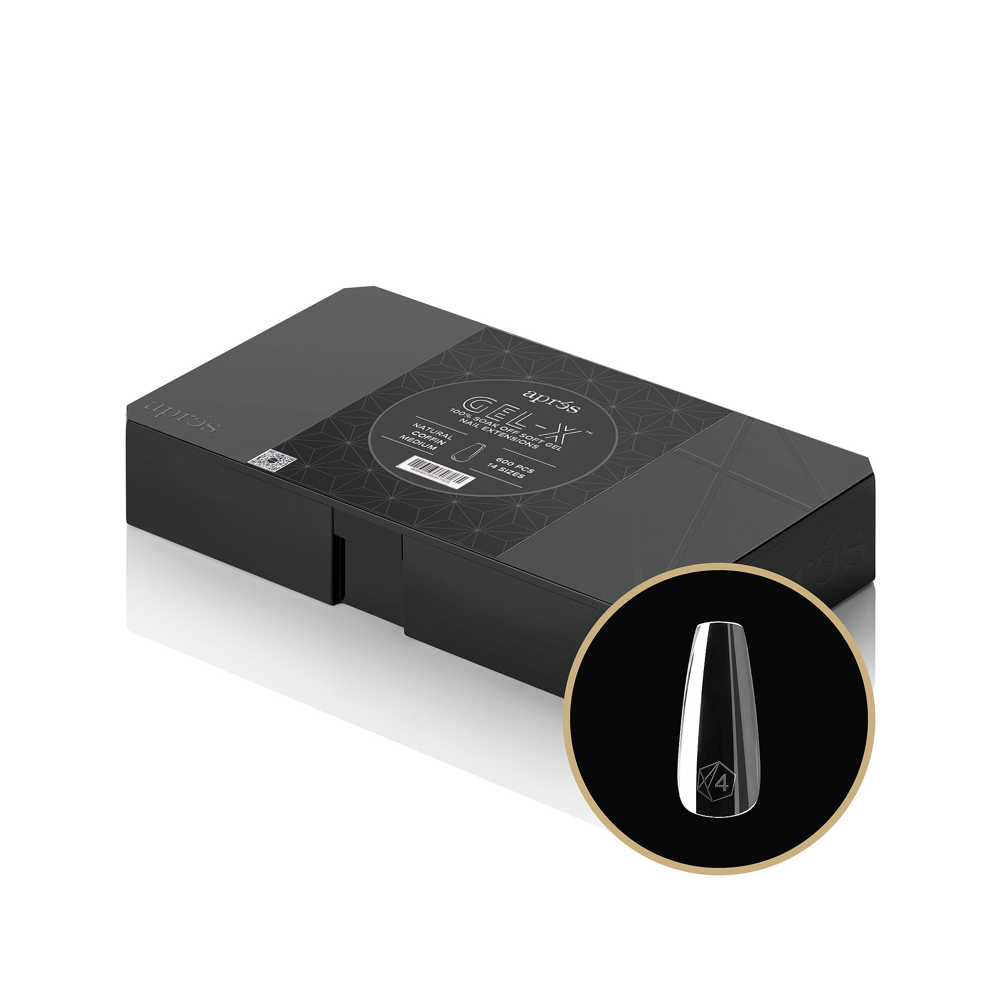 Gel-X® Tips Box 600pcs - Coffin Medium