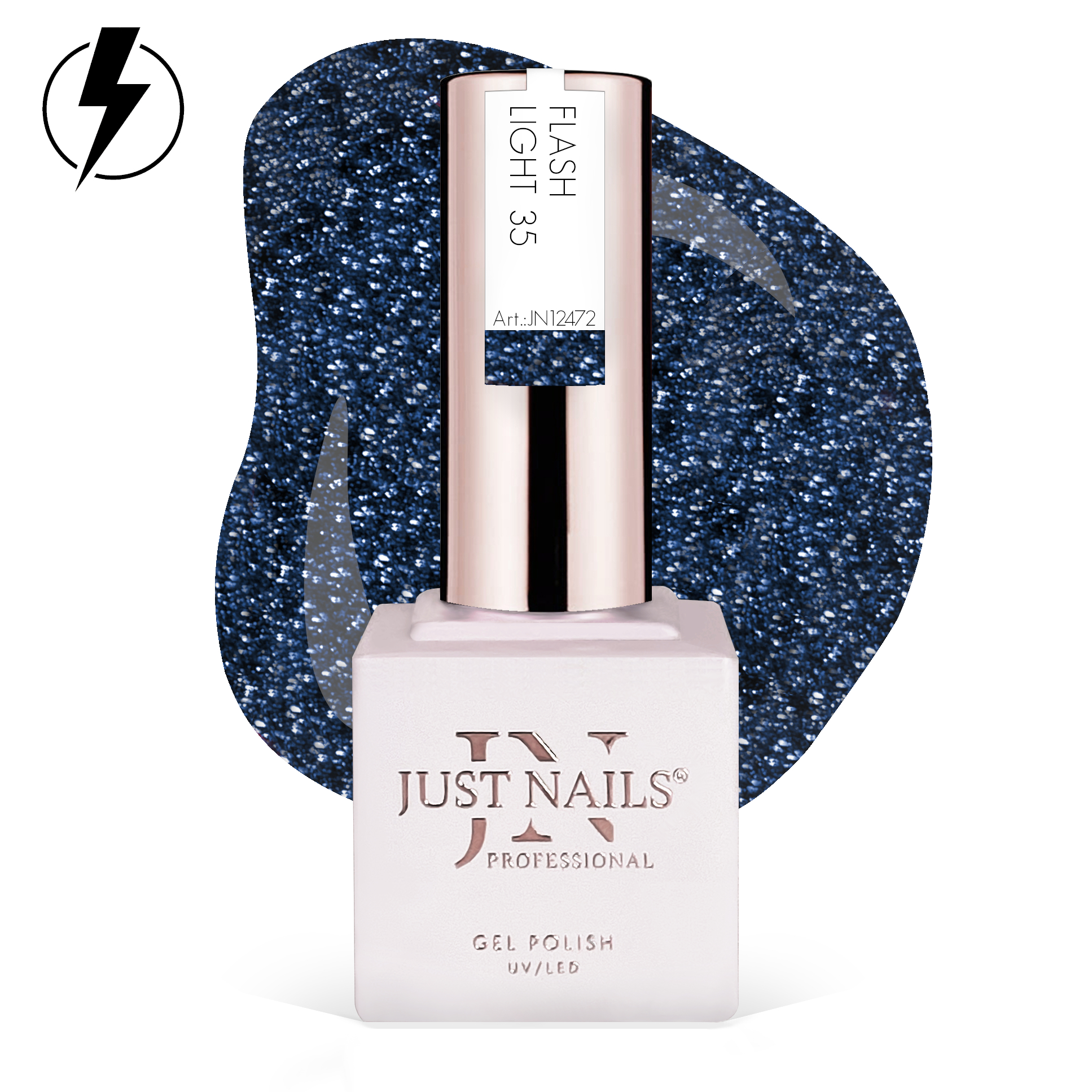 JUSTNAILS Gel Polish Color - Flash Light 35 - Soak-off