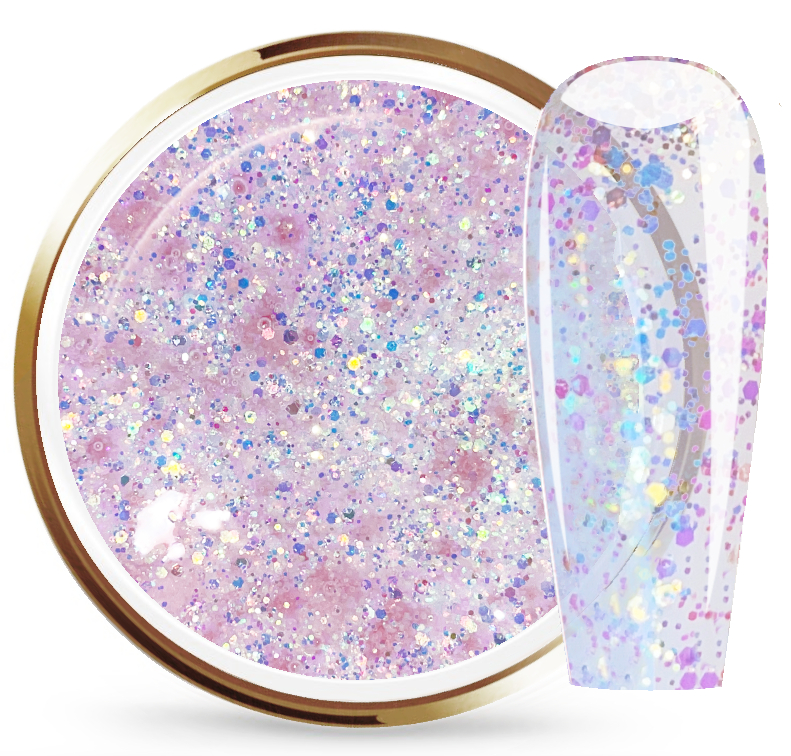 JUSTNAILS Glittergel Sweet Cream