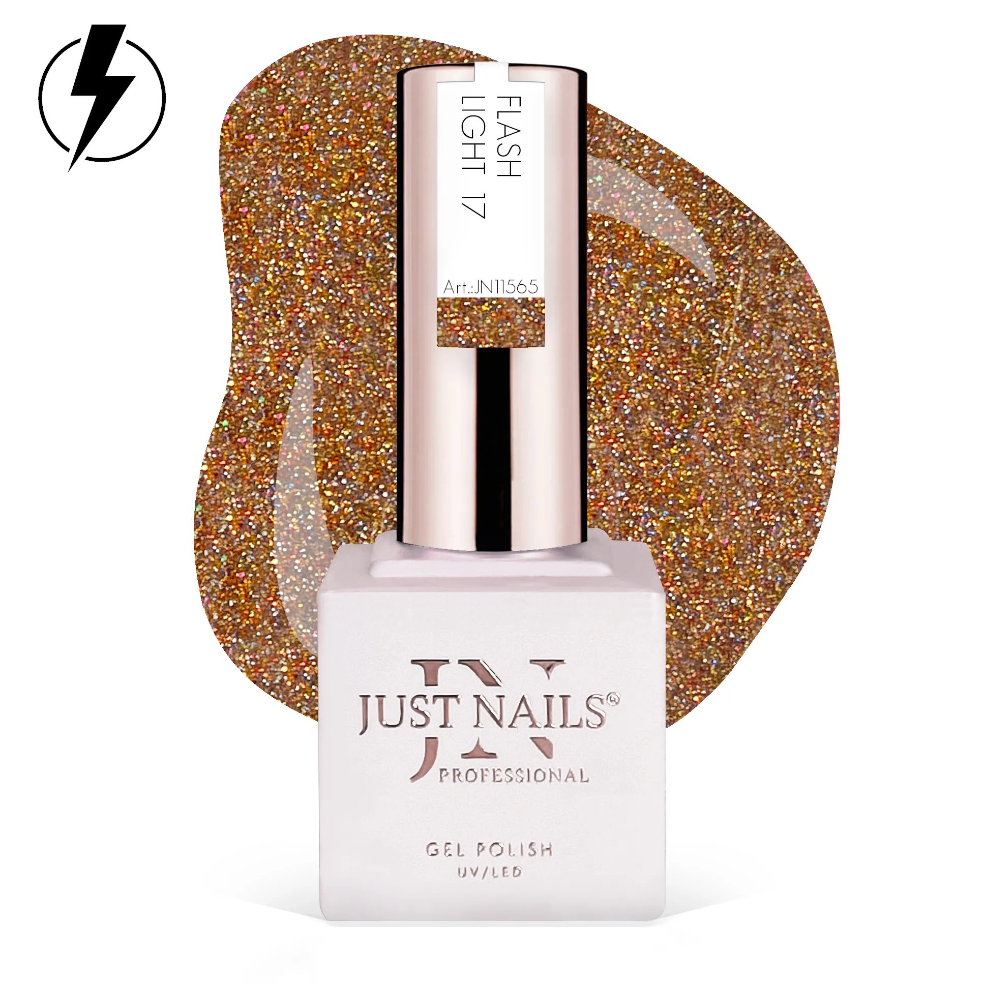 JUSTNAILS Gel Polish Color - Flash Light 17 - Soak-off