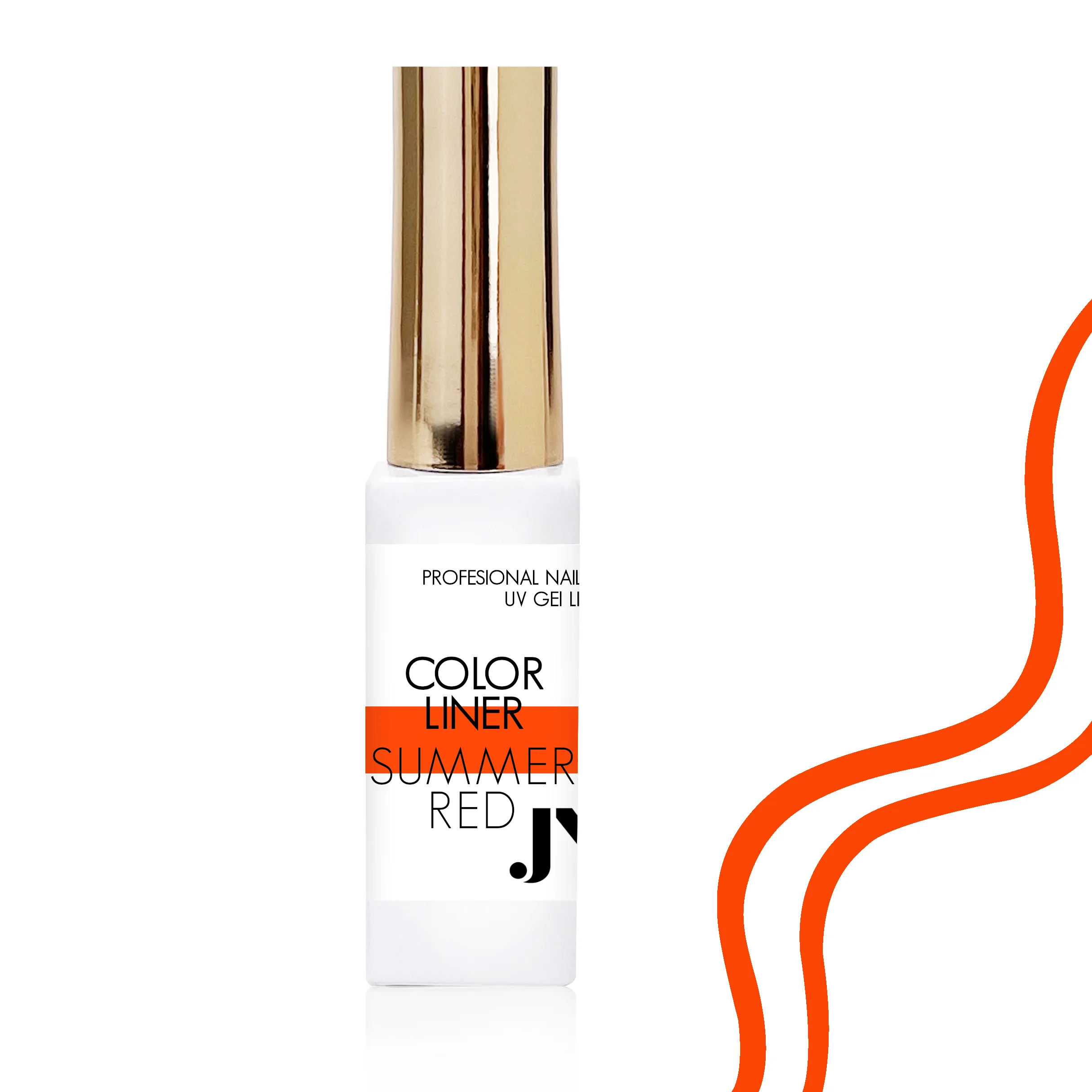 JUSTNAILS Nailart Color Liner Gel - Summer Red