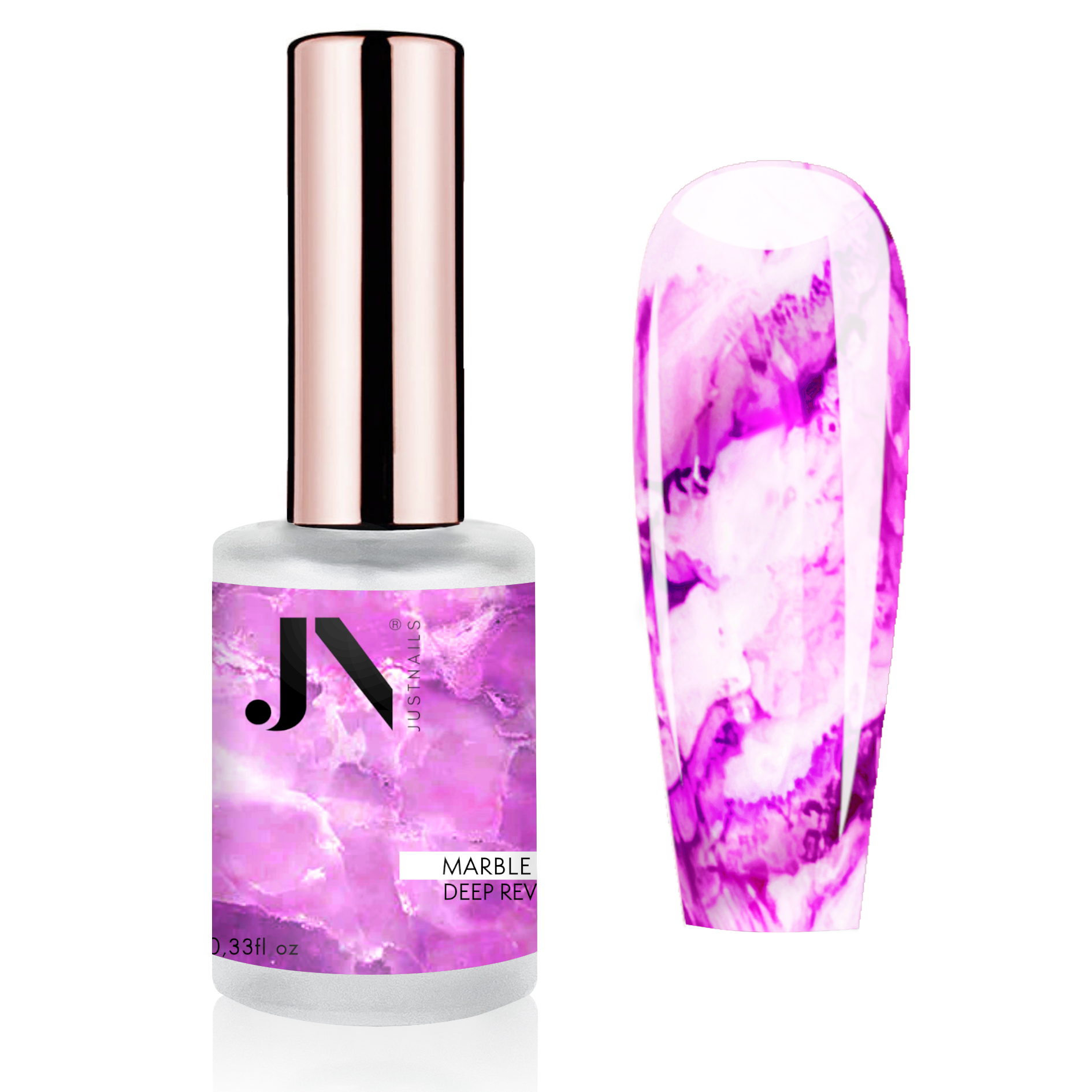 JUSTNAILS Nail Marble INK Color - Deep Reverie