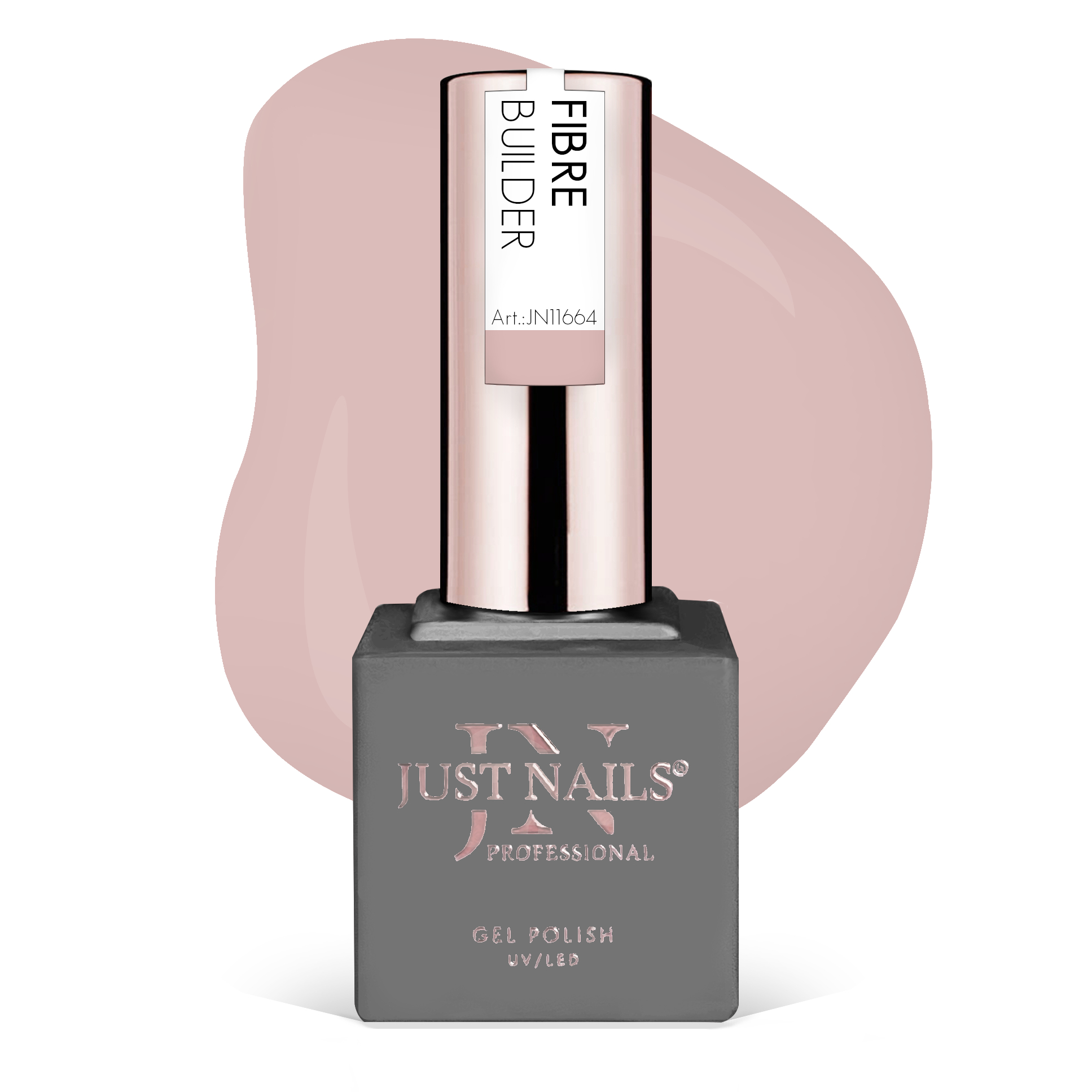 JUSTNAILS Excellent FIBER BASE Builder - CREME D' NUDE - Hybrid Gel