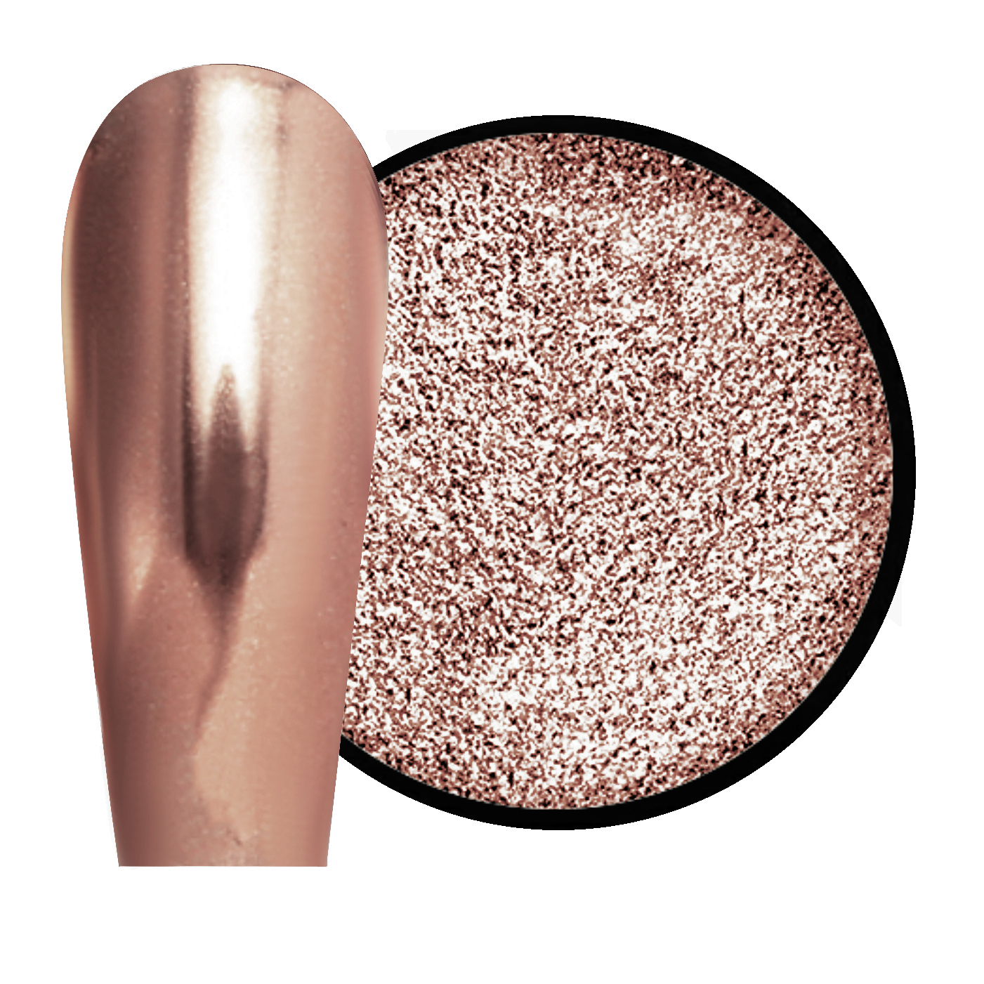 JUSTNAILS Mirror-Glow Nagel Pigment - Golden Gate