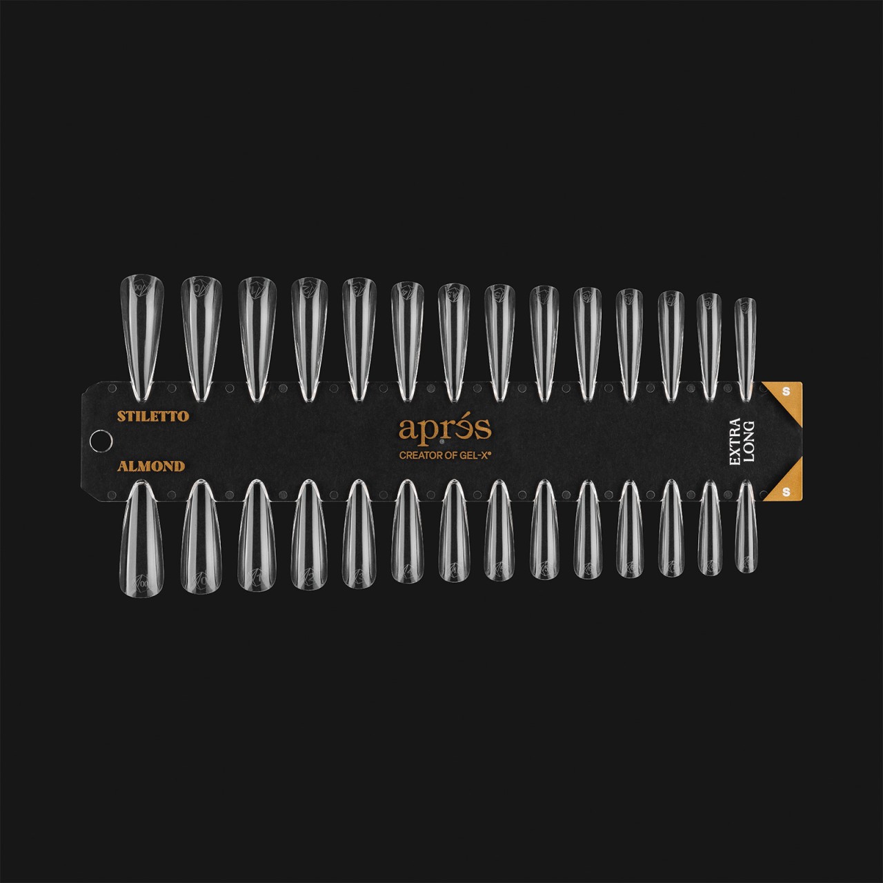  Gel-X Tip Swatch: Sculpted Almond/Stiletto Extra Long