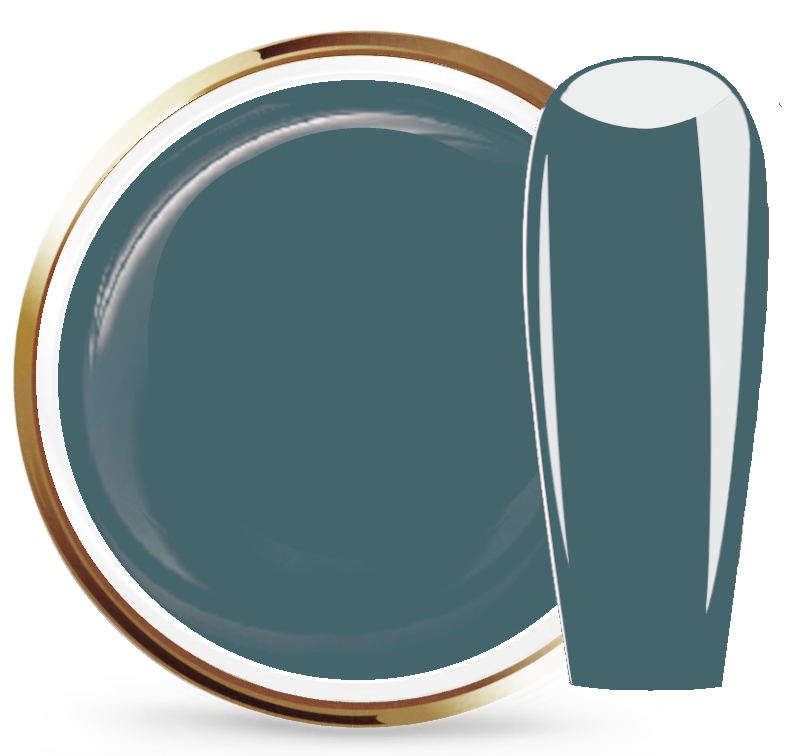 JUSTNAILS Farbgel - Dusty Petrol