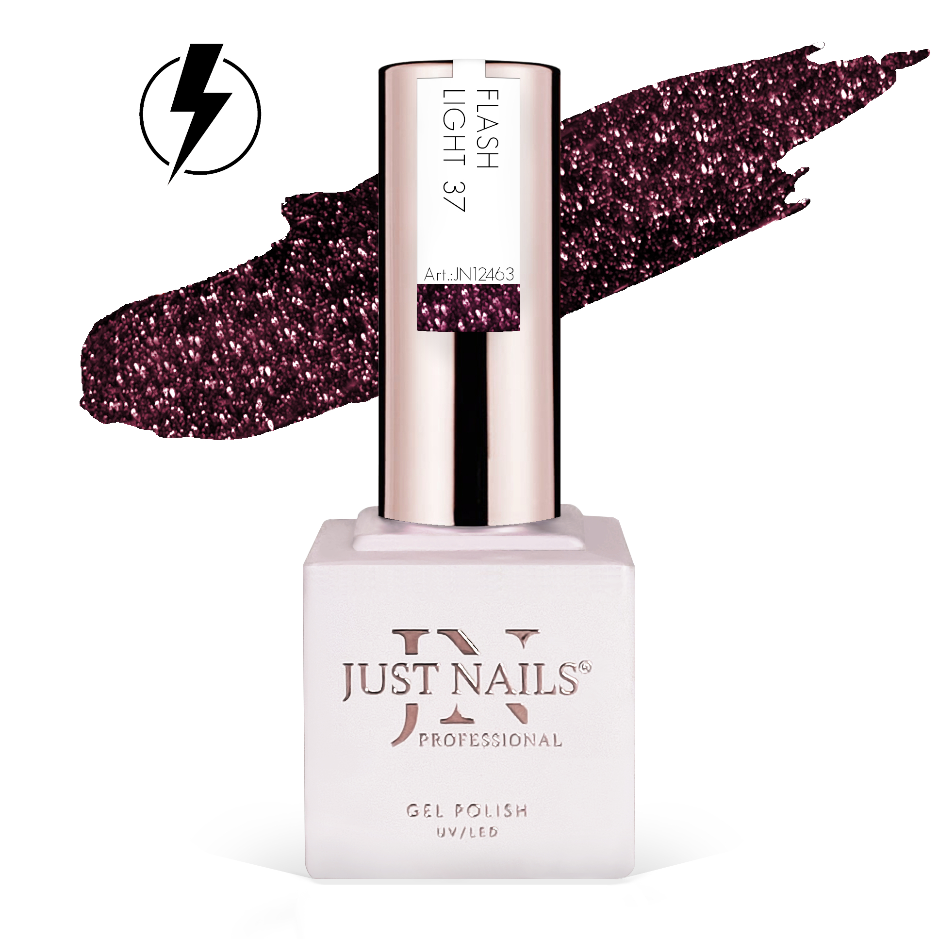 JUSTNAILS Polish Gel Color - Flash Light 37 - Soak-off