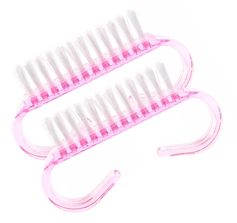 JUSTNAILS Staubbürste rosa mini 2x